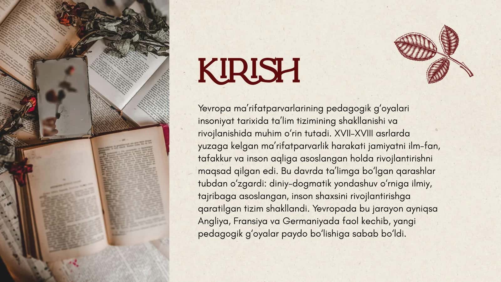 Yevropa ma’rifatparvarlarining pedagogik g‘oyalari 2