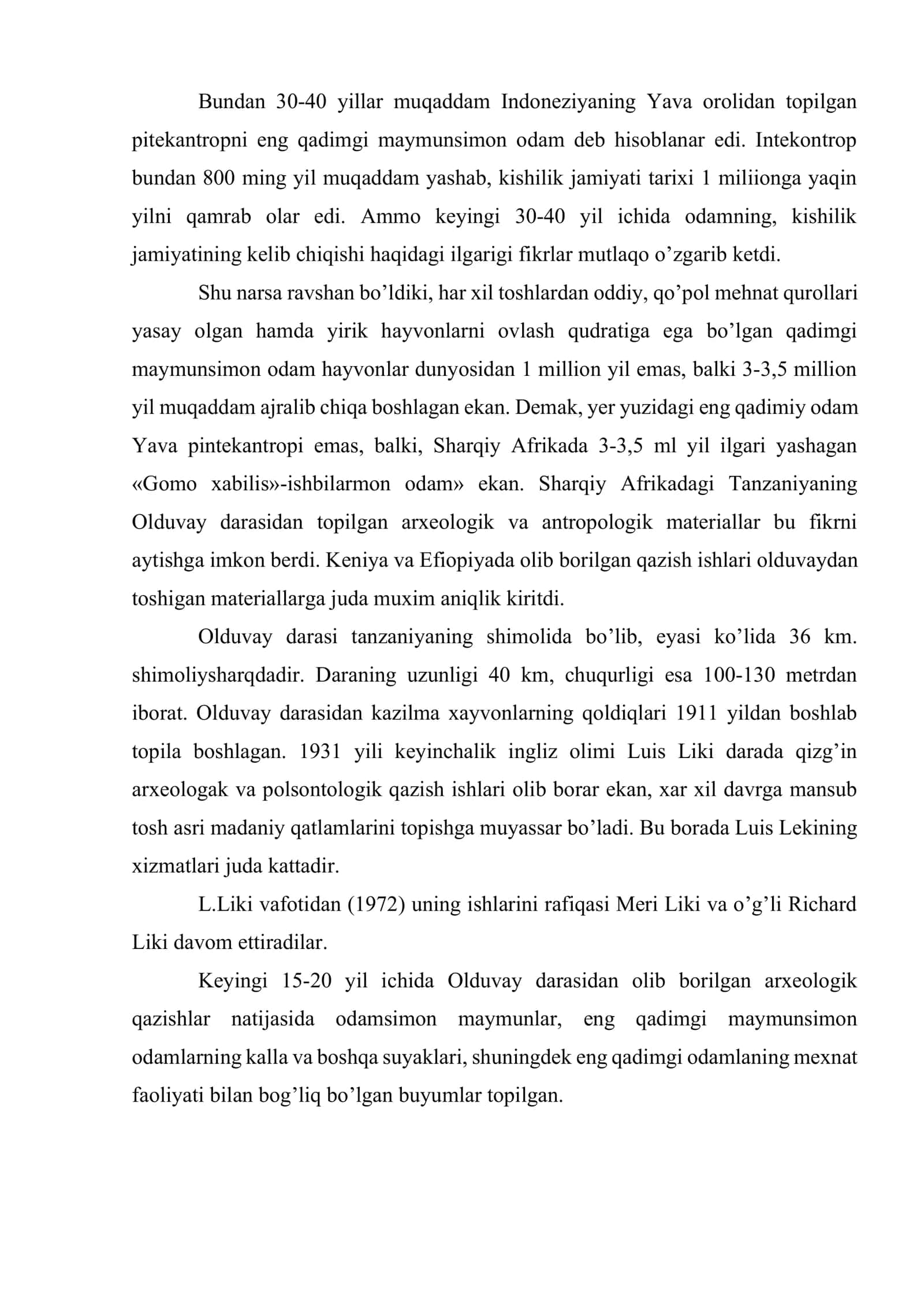 Insonning kelib chiqishi 2
