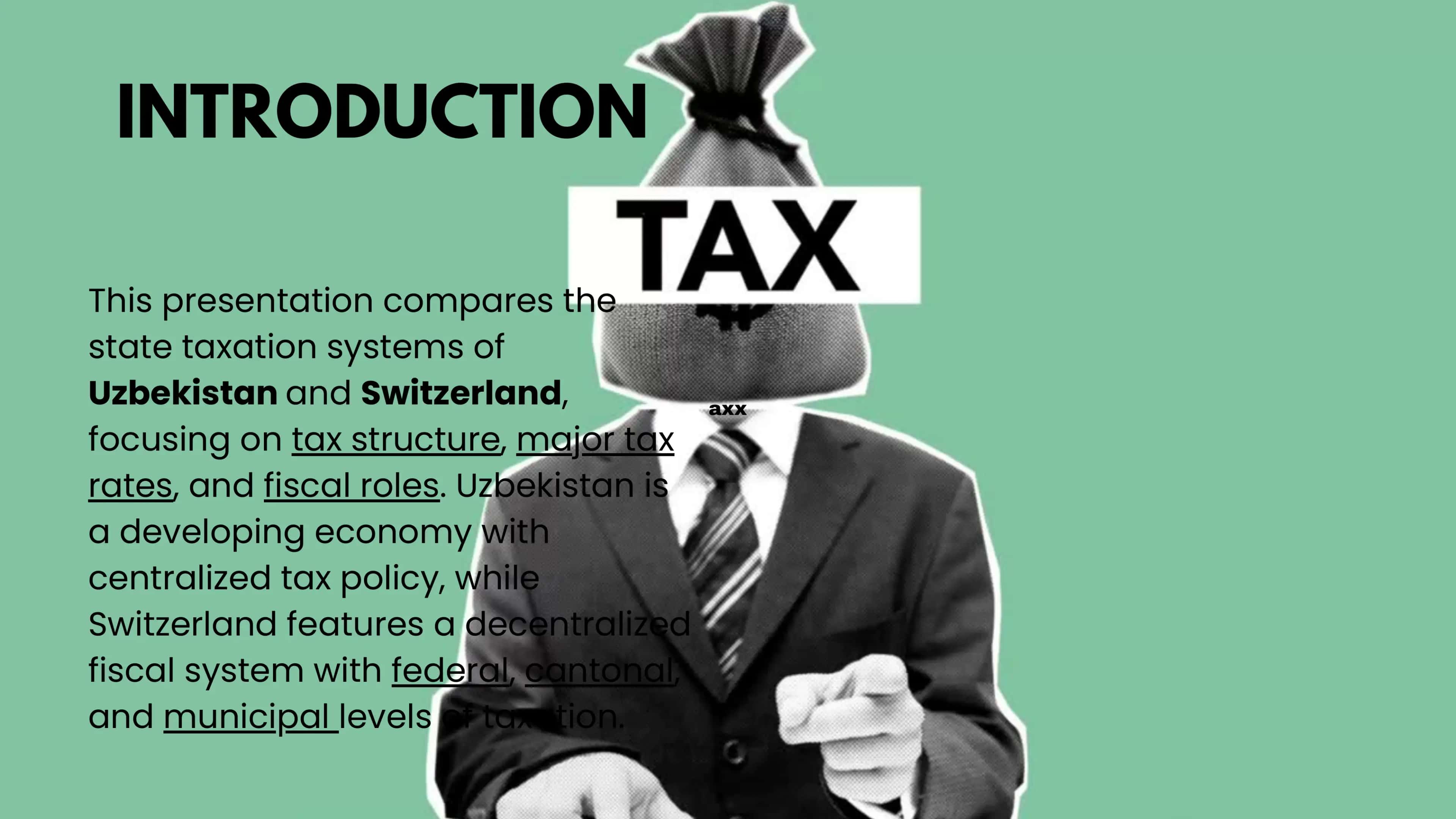 COMPARATIVE ANALYSIS OF STATE TAXATION SYSTEMS IN UZBEKISTAN AND SWITZERLAND 2