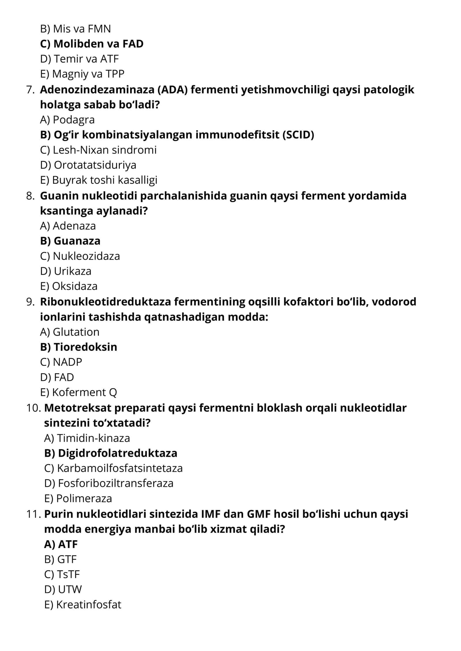 Nuklein kislotalar almashinuvi 2