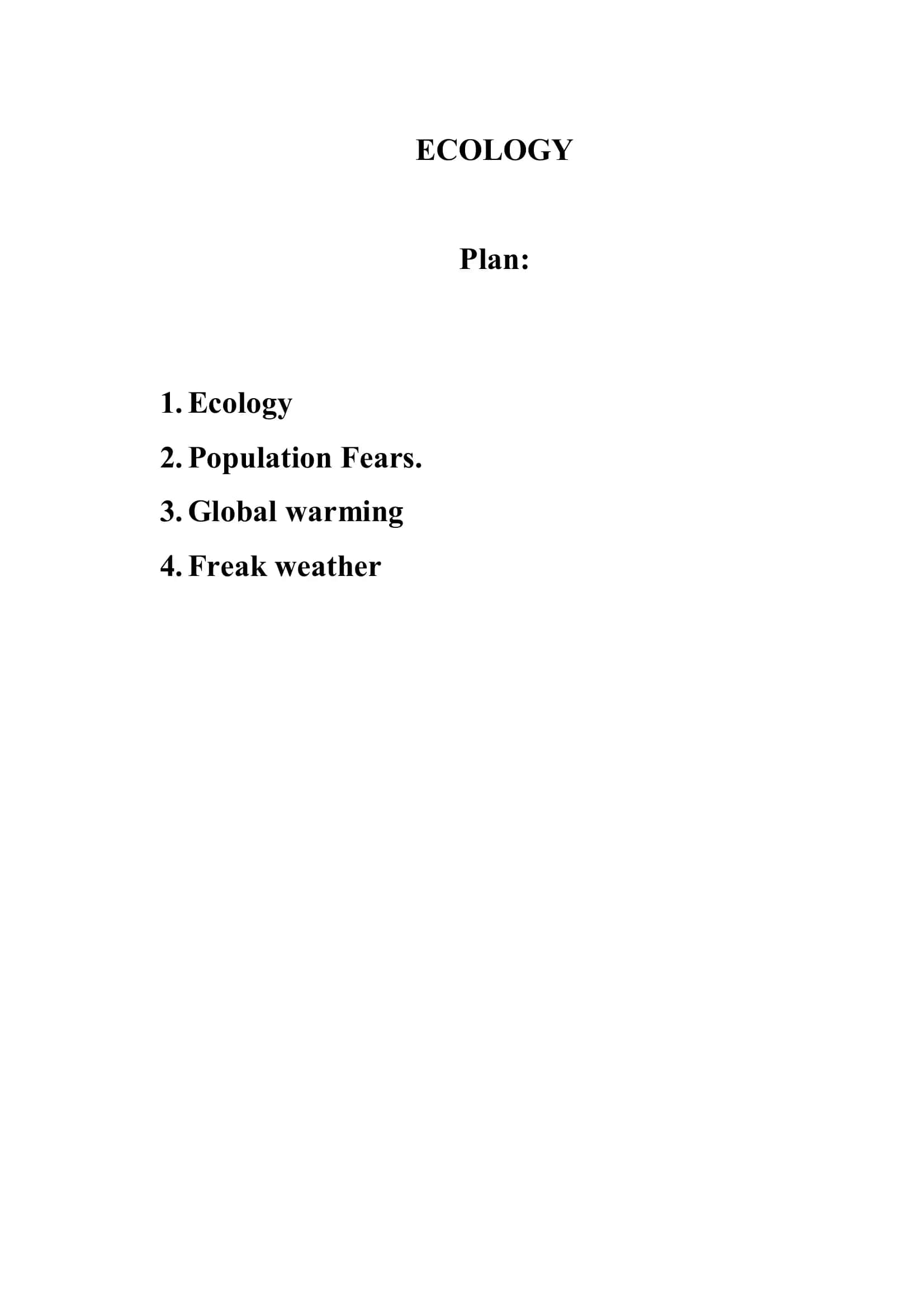 Ecology 2