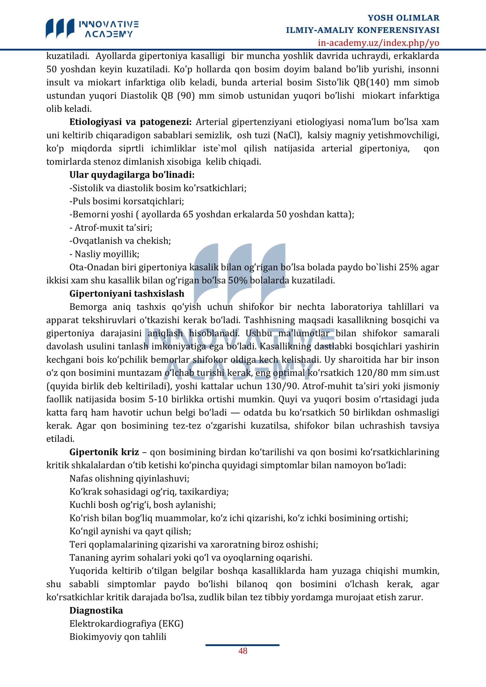 GIPERTONIYA KASALLIGI VA UNI OLDINI OLISH 2