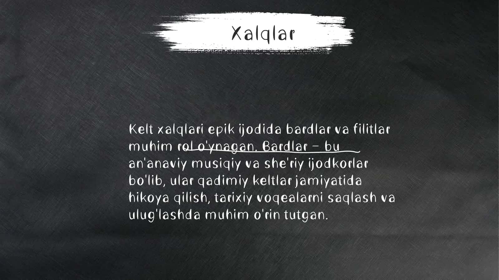 Kelt xalqlari epik ijodida bardlar va filitlar 2