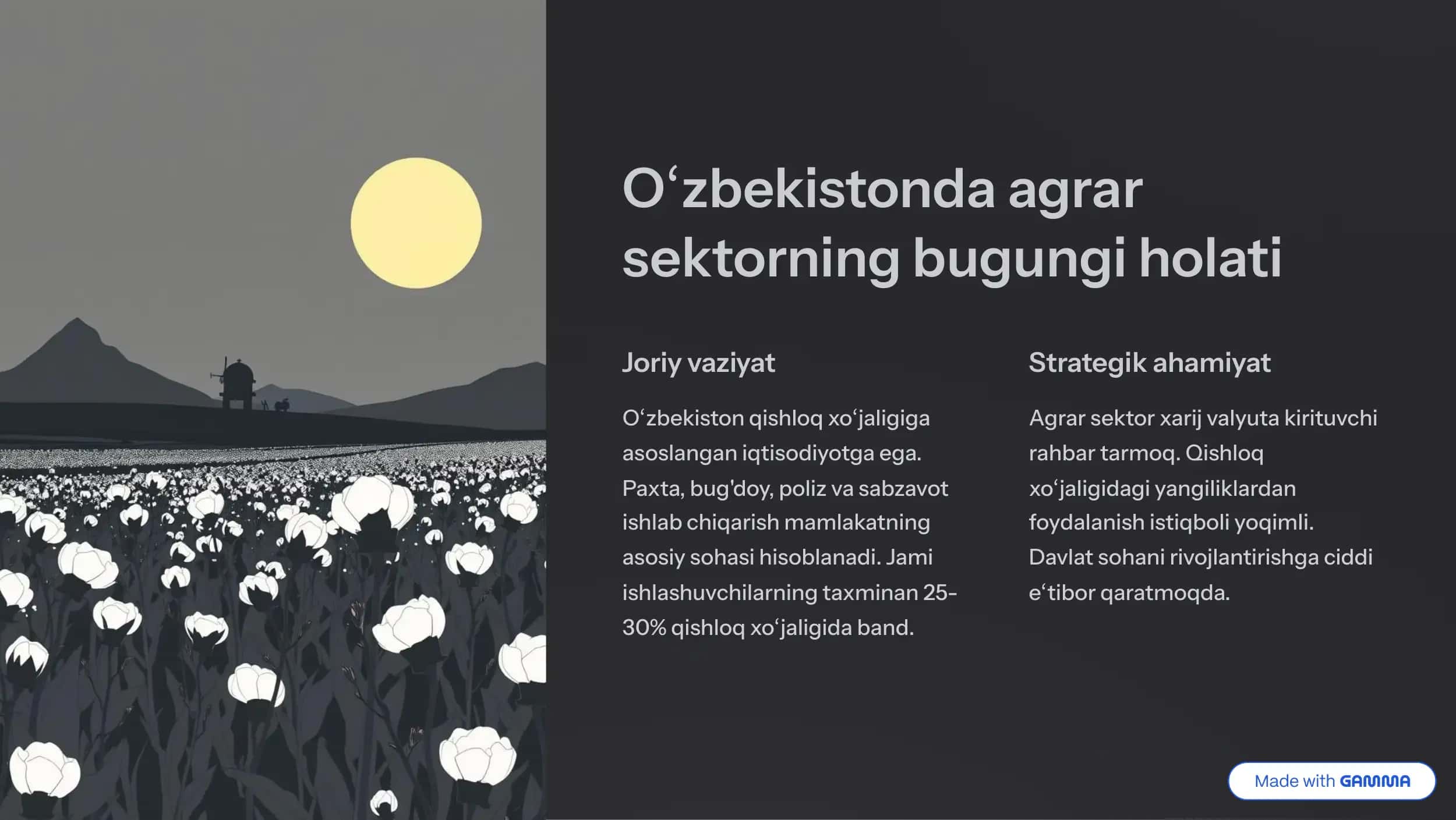 Agrar Iqtisodiyot sohasi 2