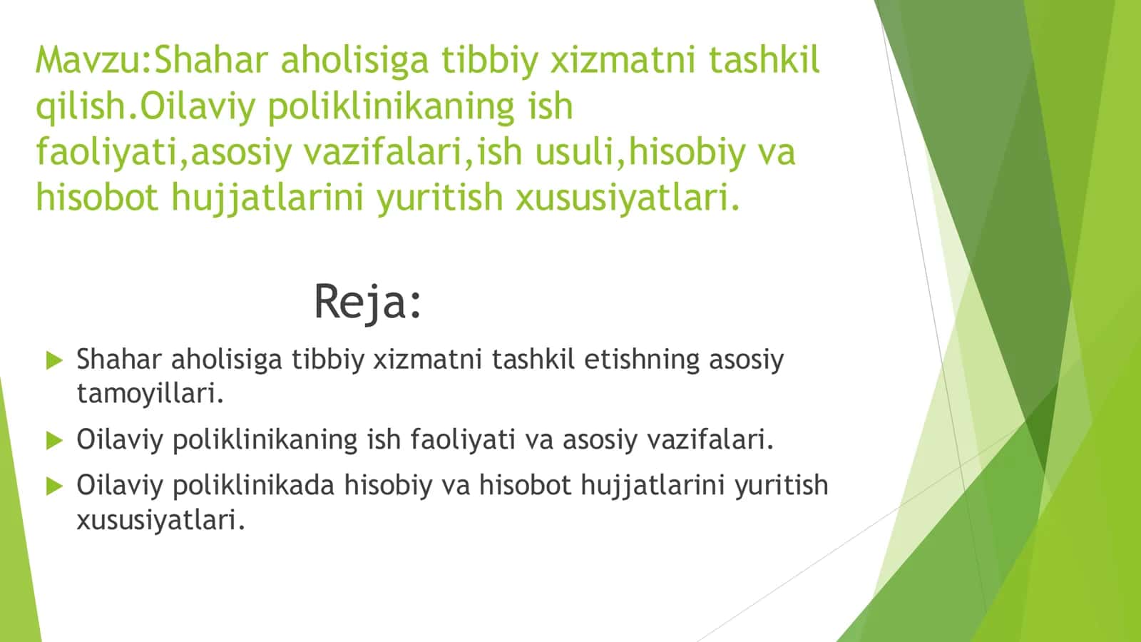 Davolash ishi 4-kurs 2822-guruh talabasi Isomiddinova Feruzaxon 2