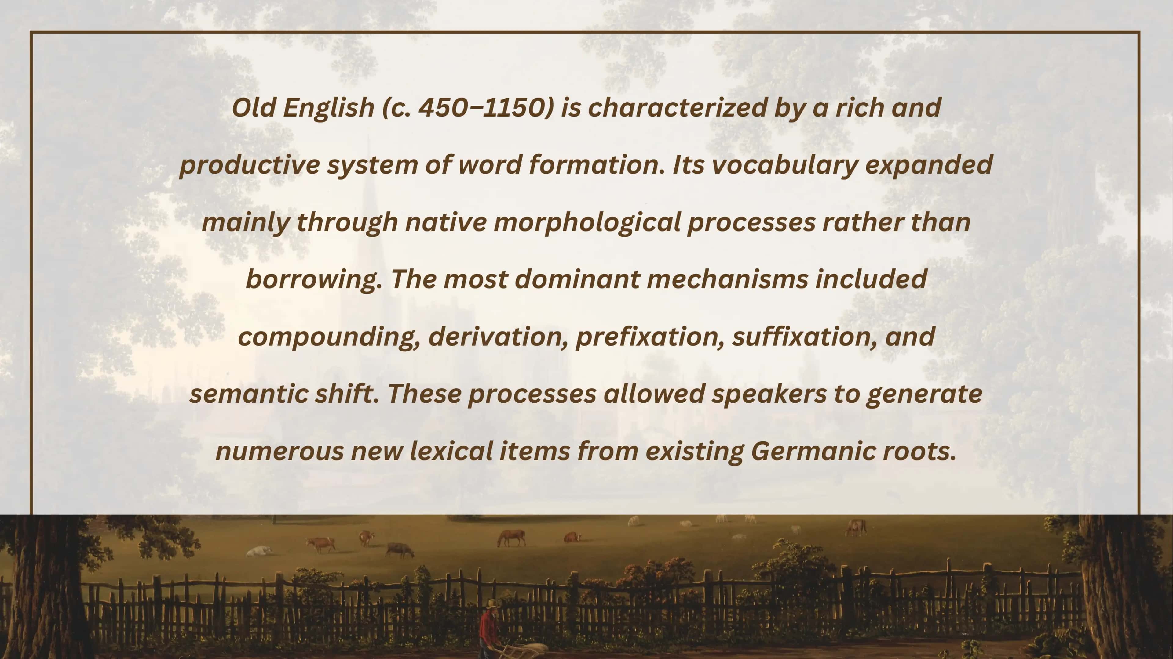 Word formation in Old English 2
