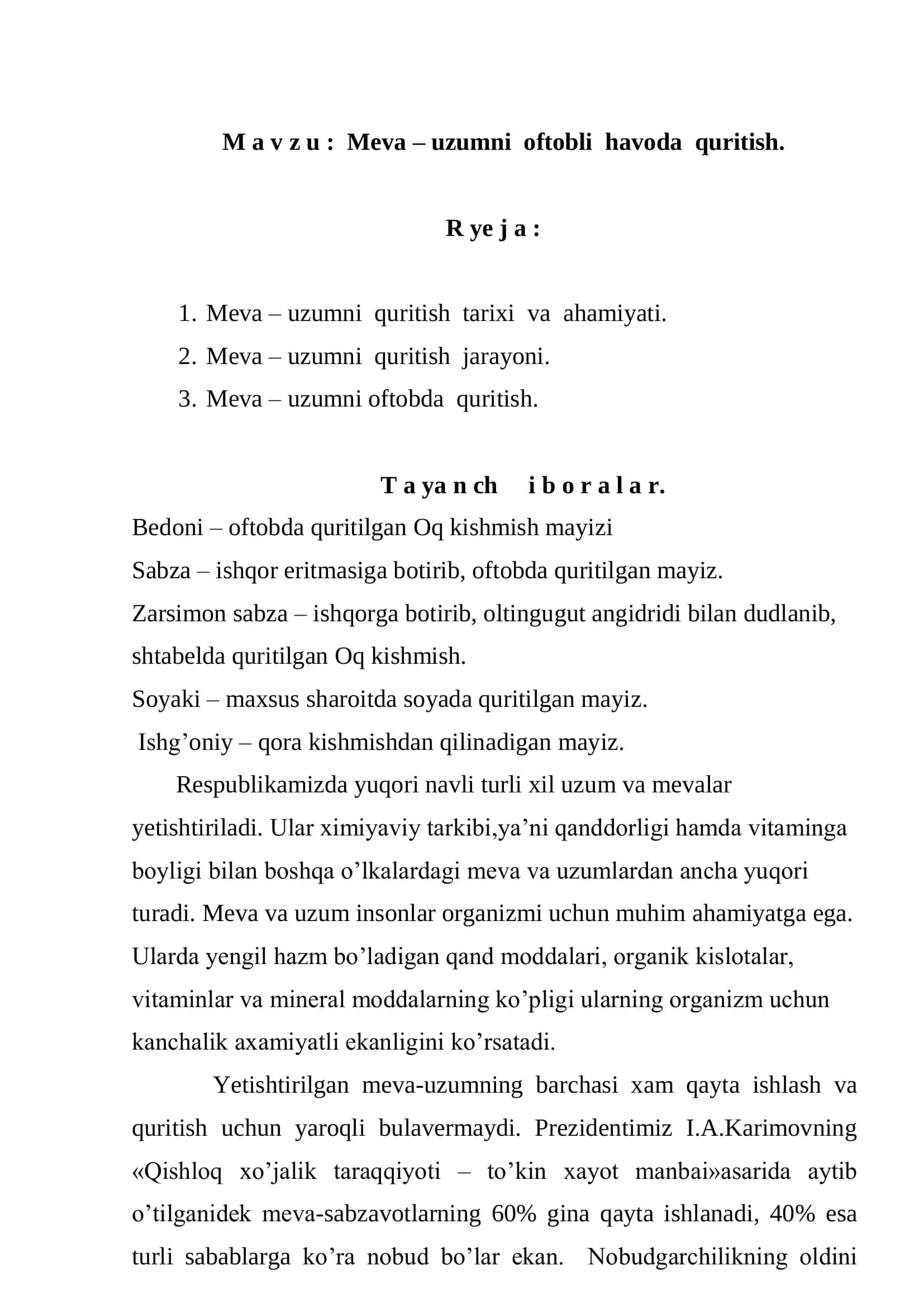 Meva-Sabzavotlarini uy sharoitida quritish 2