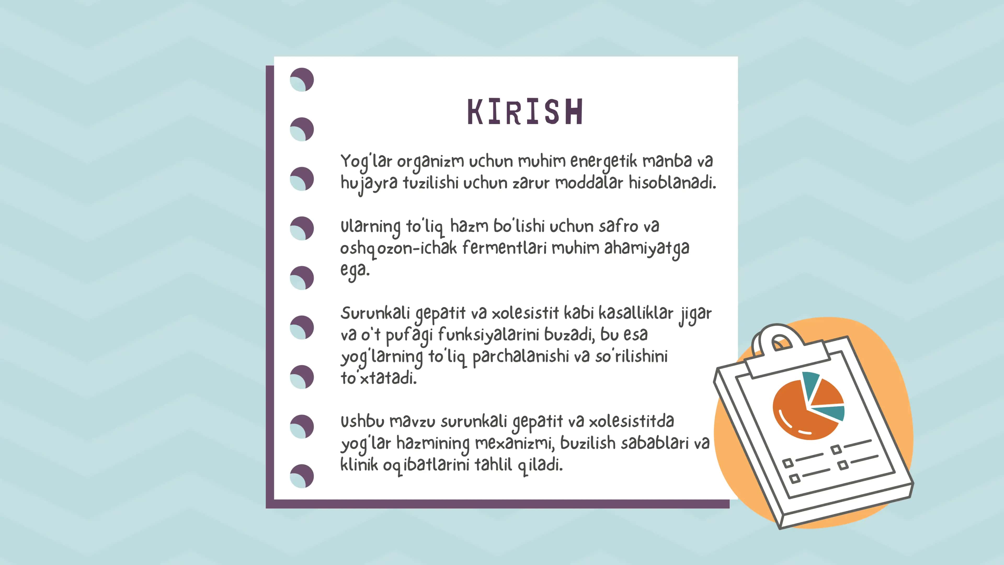 SURUNKALI GEPATITLAR VA XOLESISTITLARDA YOGʻLAR HAZMLANISHINING BUZILISHI 2