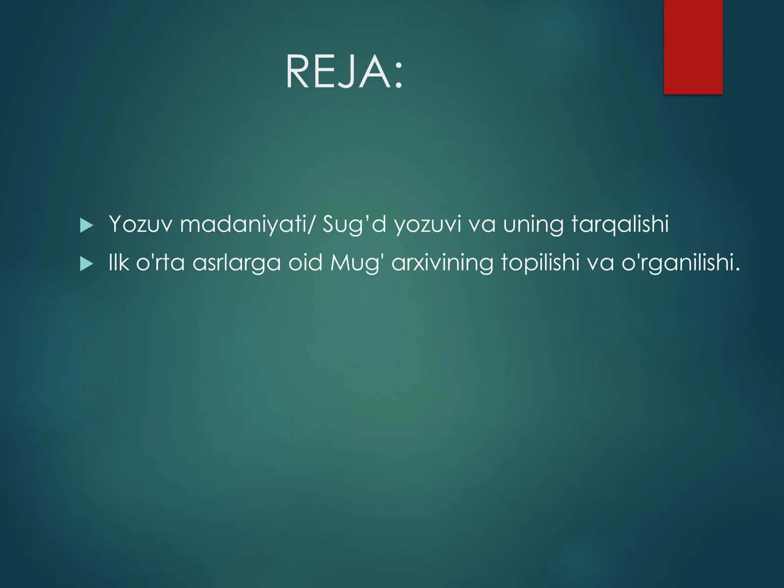 ИЛК YOZMA HUJJATLI MANBALAR GURUHI 2