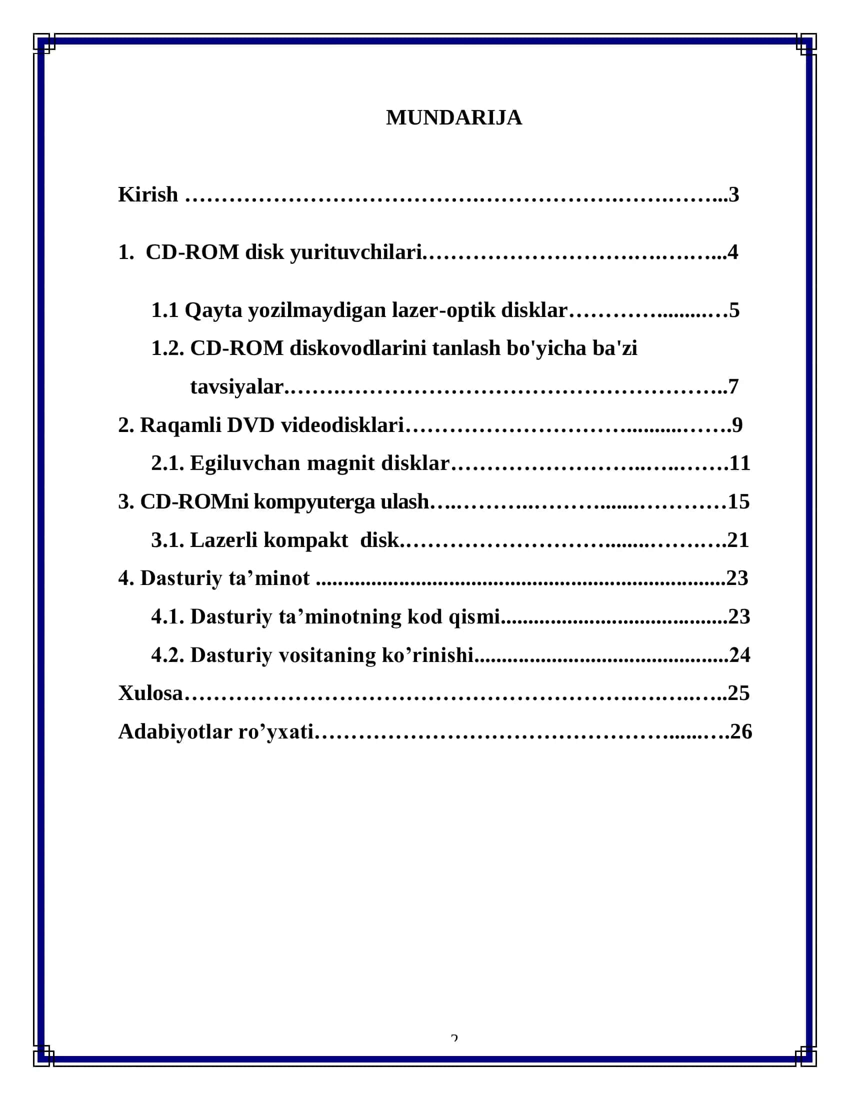 CD-ROM Disk Yurituvchilari Boshqarish 2