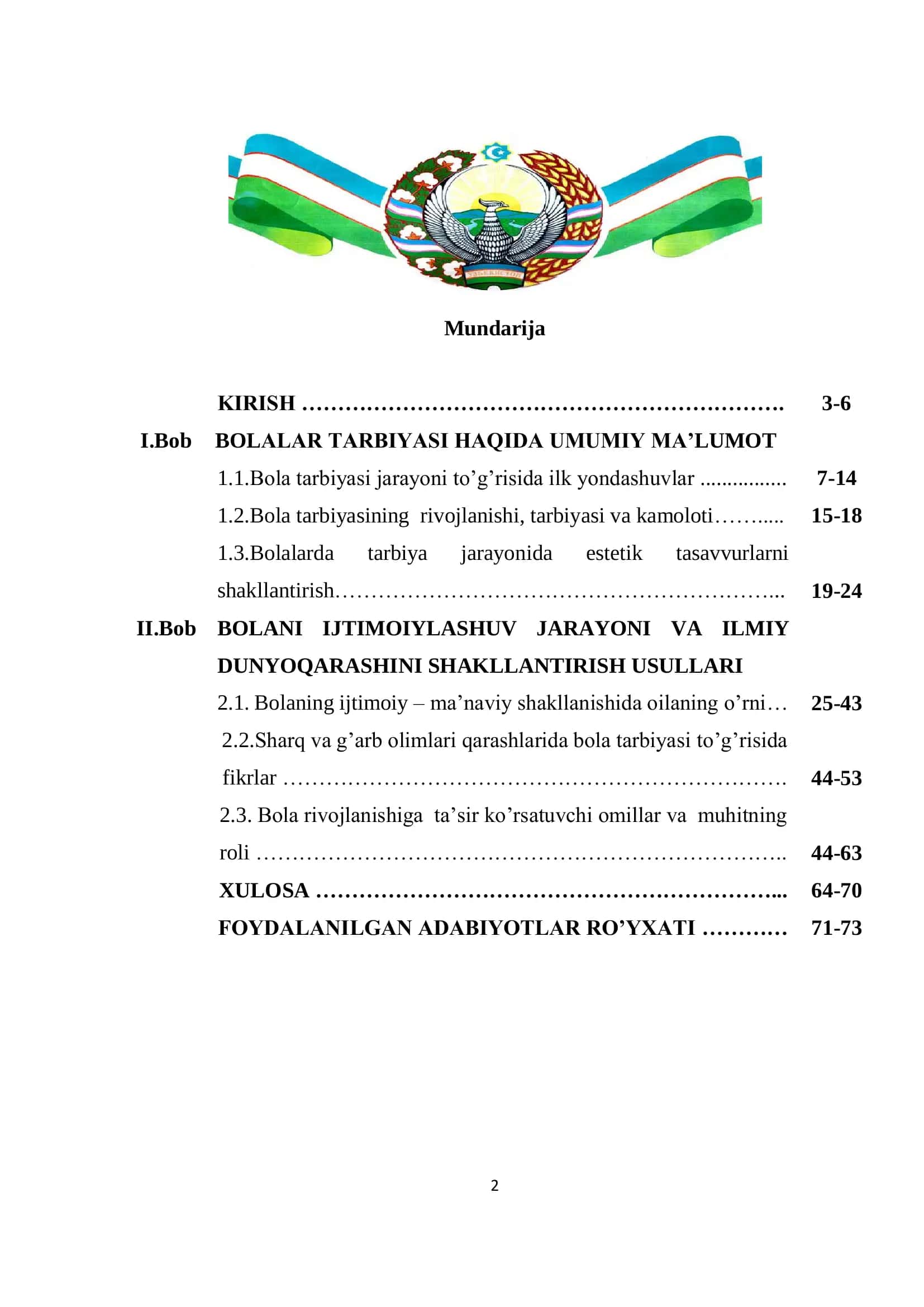 Malakaviy Bitiruv Ishi 2