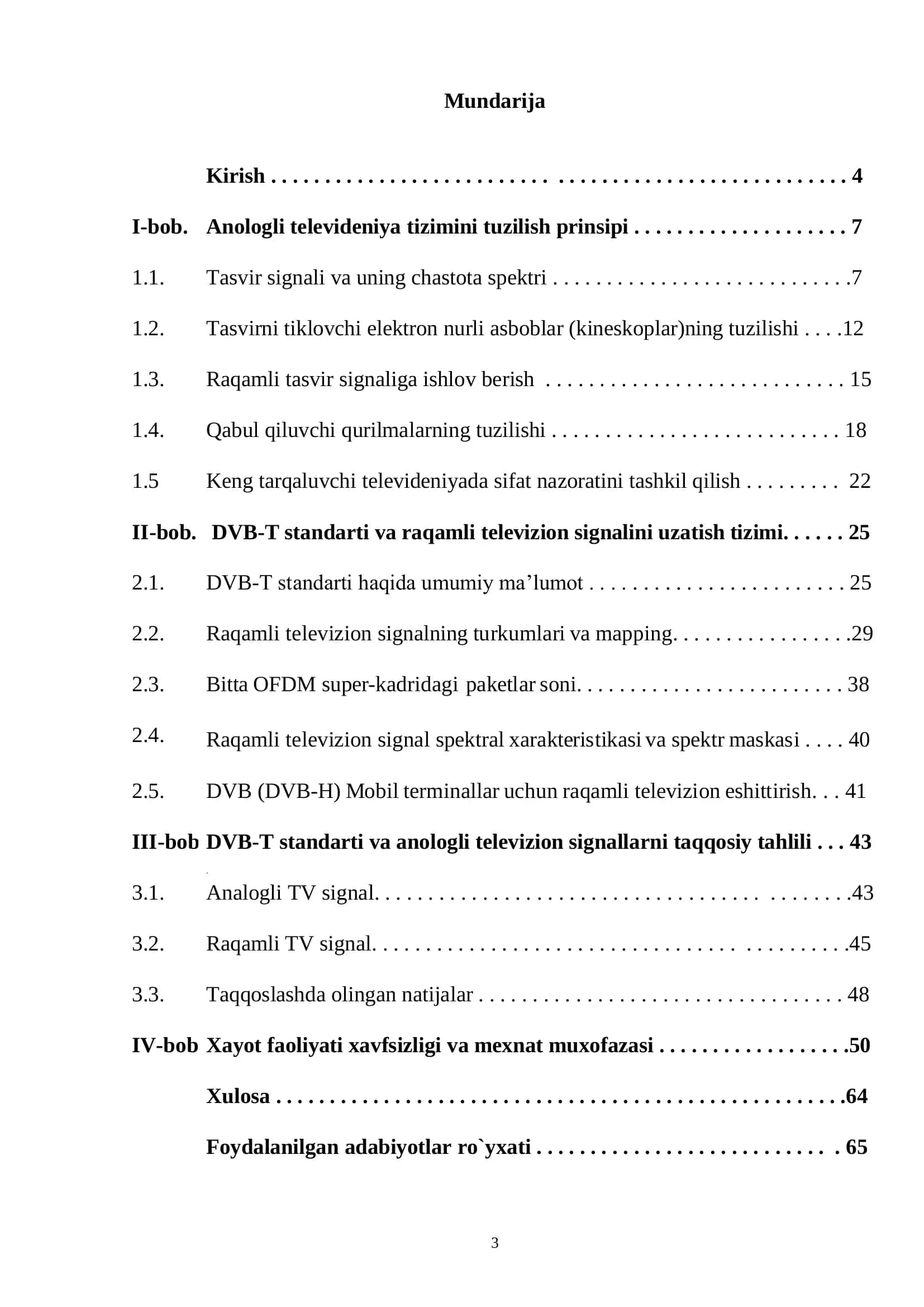 TEXNIK PARAMETRLARNI TAHLIL QILISH 2
