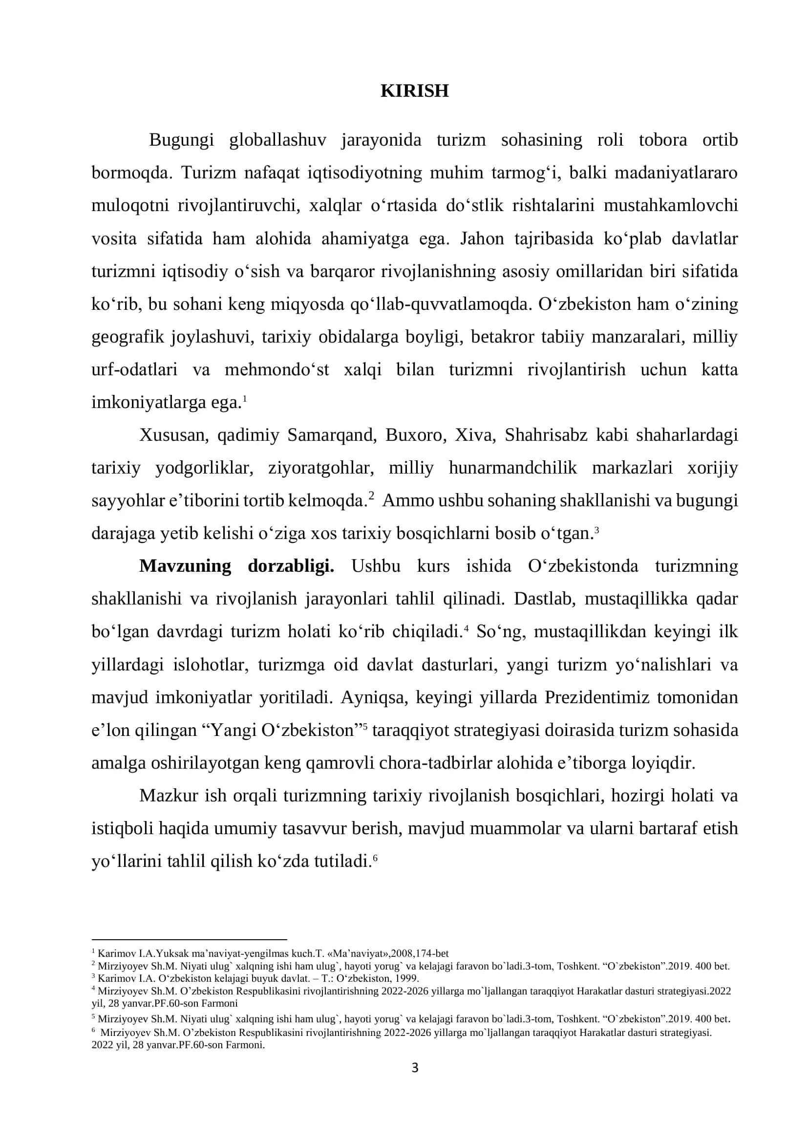 O‘ZBEKISTONDA TURIZIMNING SHAKILLANISHI 2