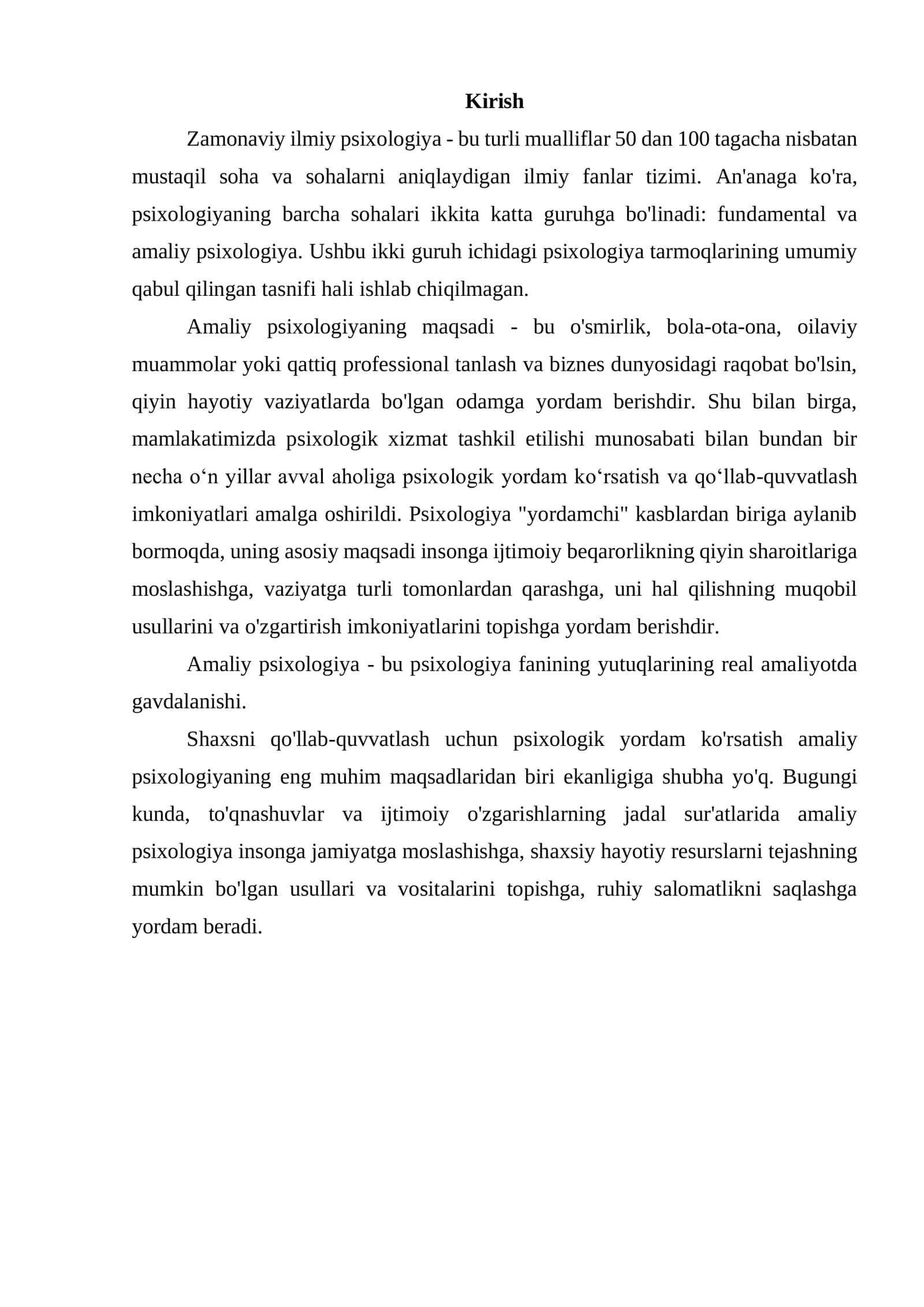 AMALIY PSIXOLOGIYANING ILMIY ASOSLARI 2