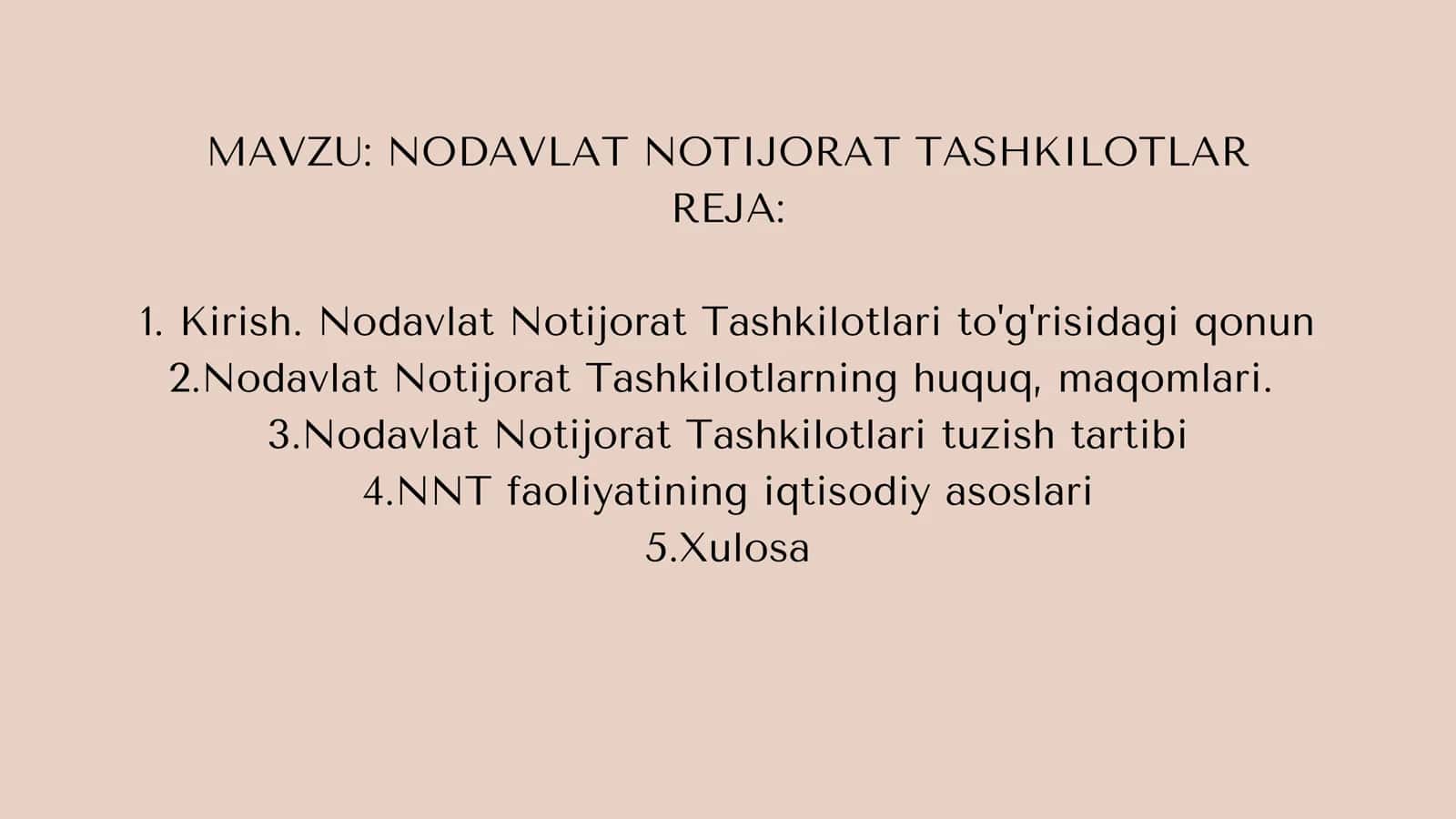 NODAVLAT NOTIJORAT TASHKILOTLAR 2