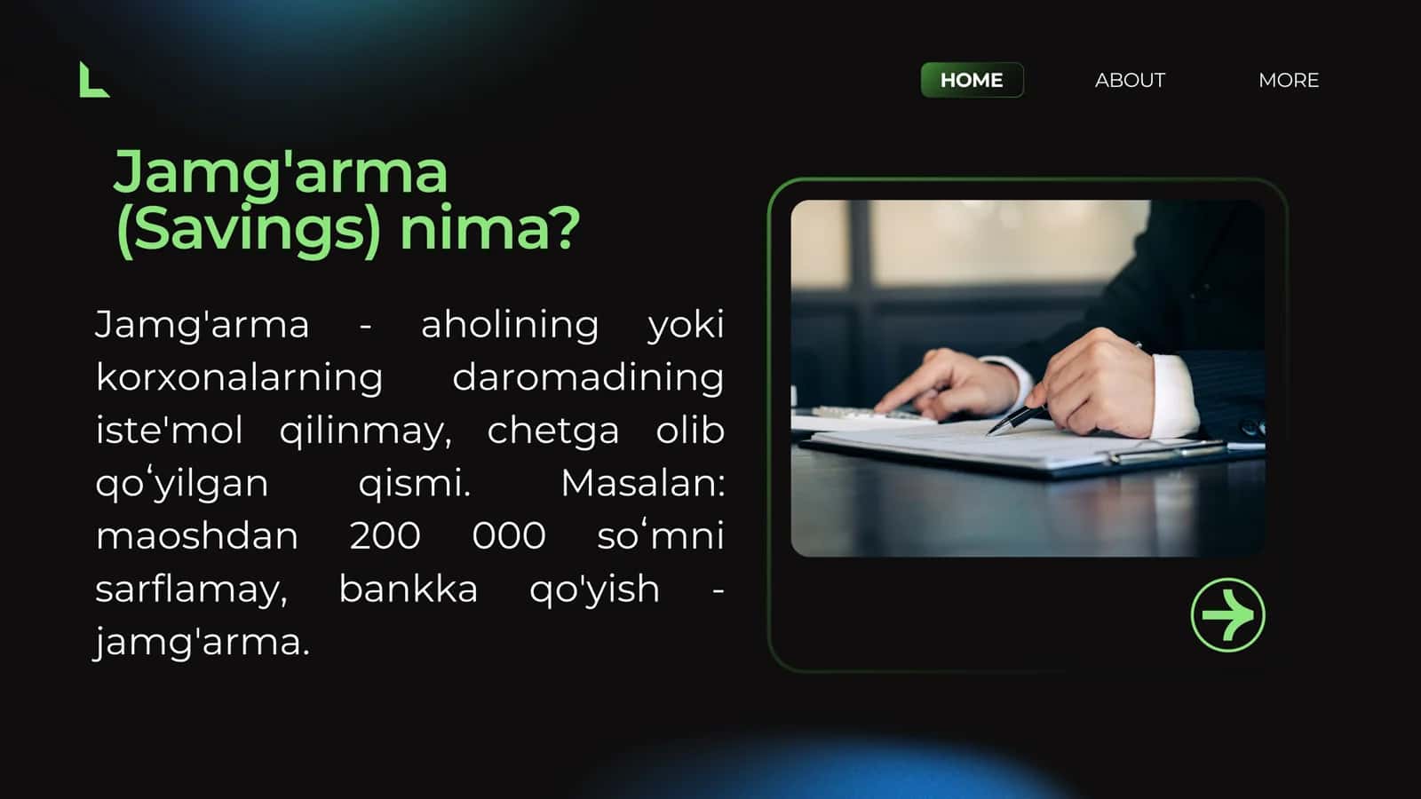 Investitsiya va jamg'arma o'rtasidagi bog'liqlik 2