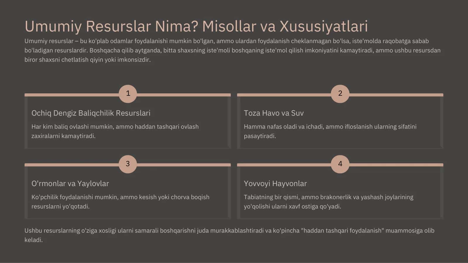 Umumiy Resurslar va Bozor 2