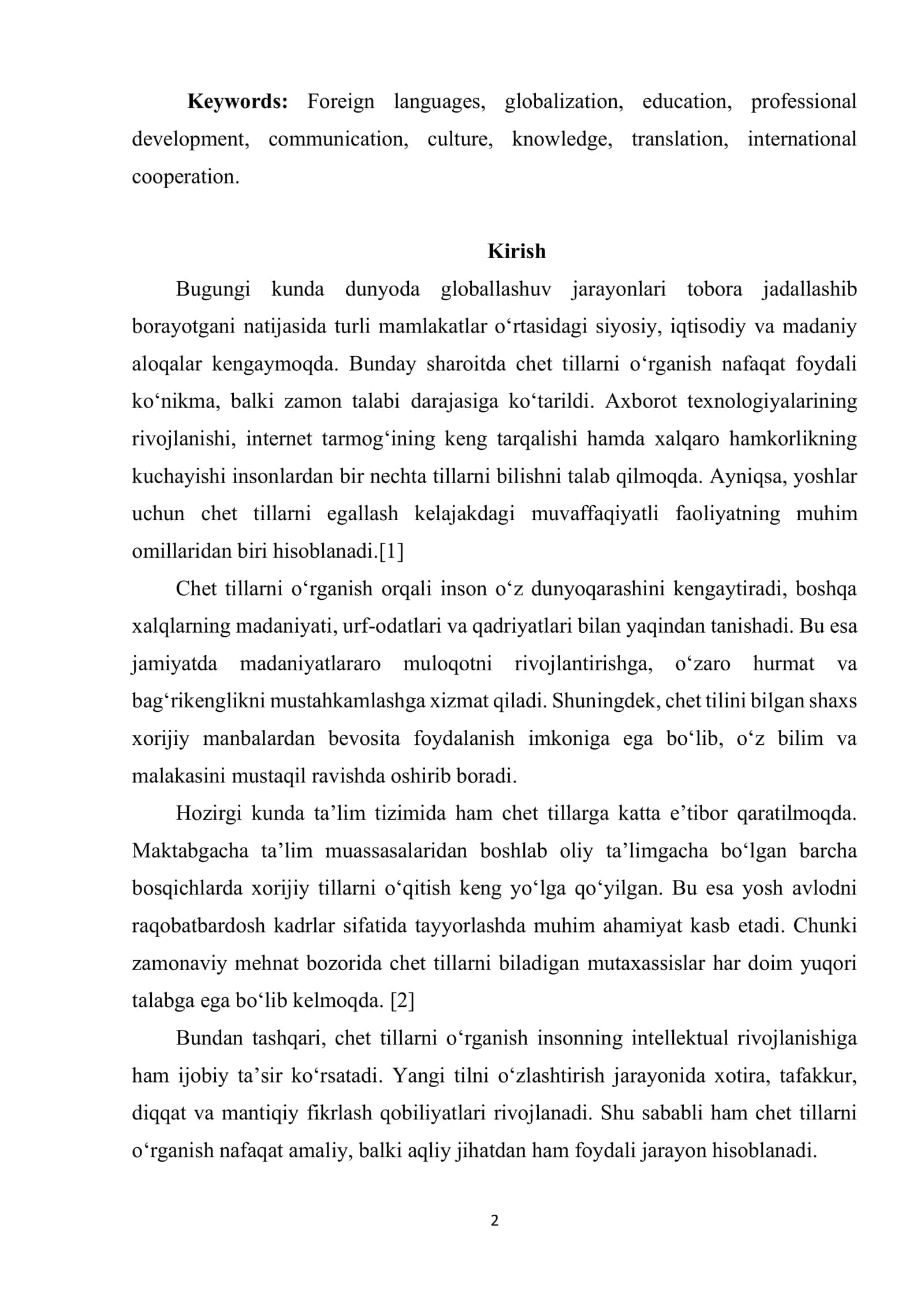 CHET TILLARNI O‘RGANISHNING AHAMIYATI 2