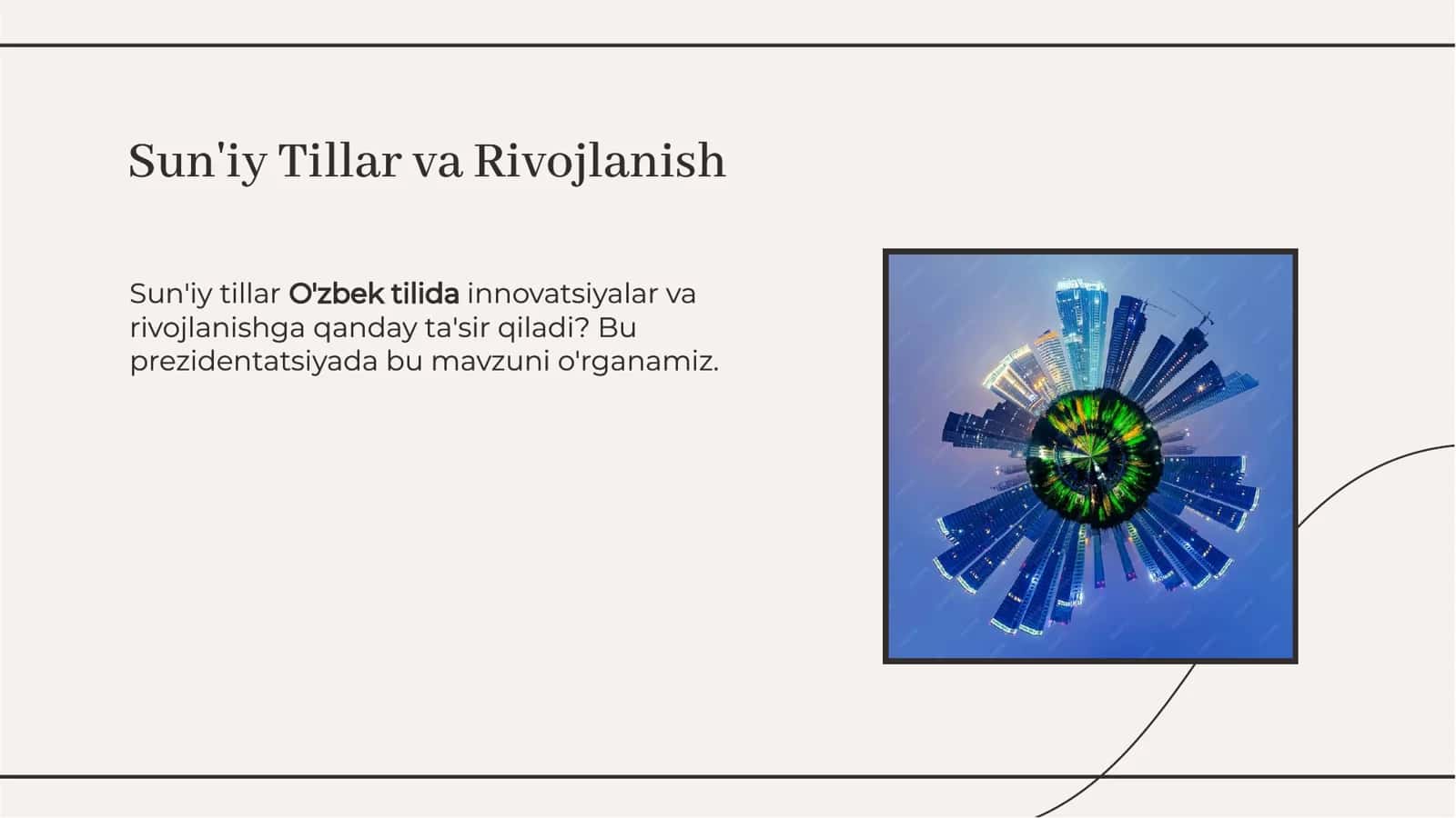 Sun'iy Tillar: O'zbek tilida innovatsiyalar va rivojlanish 2