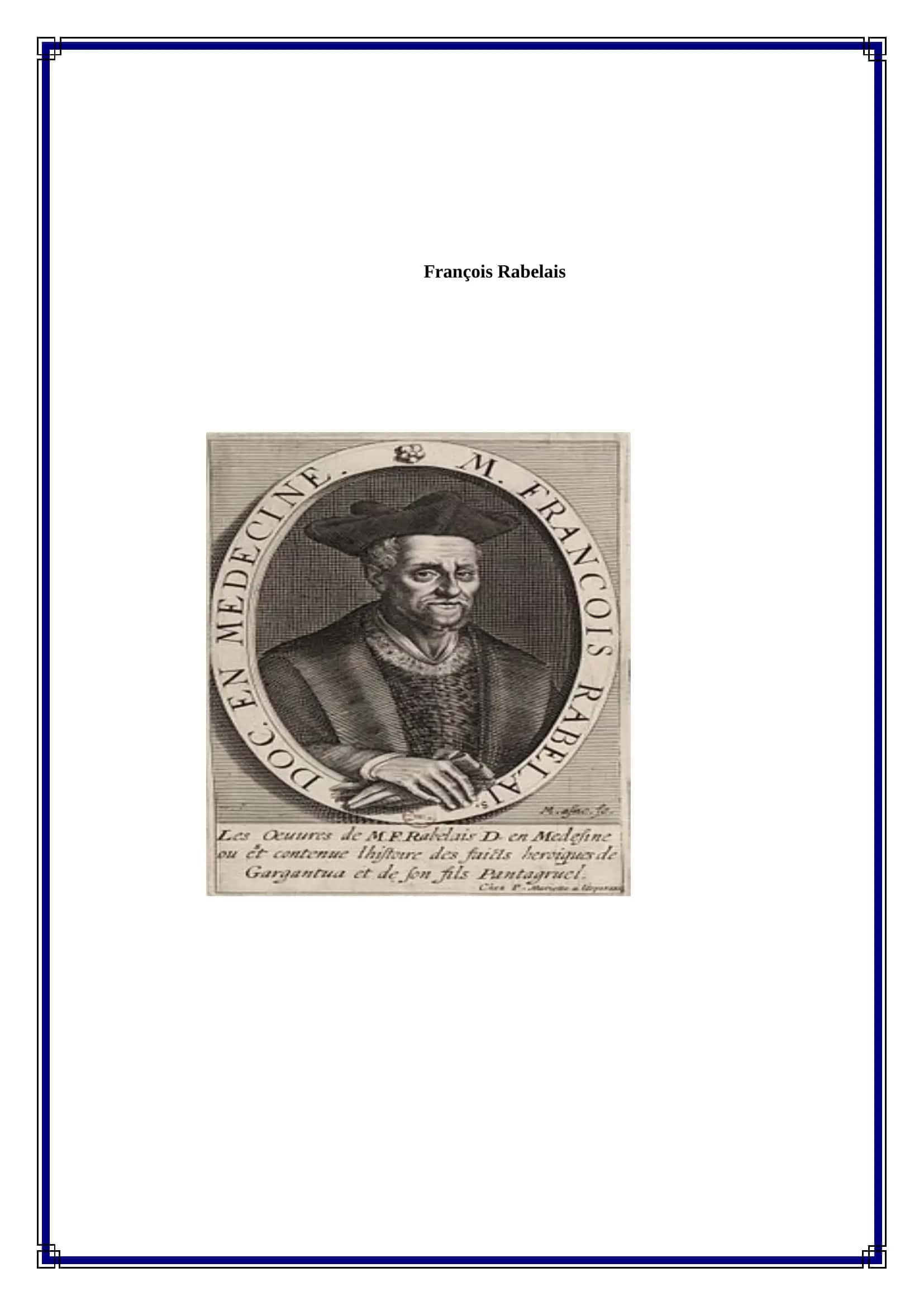 François Rabelais Referati 2