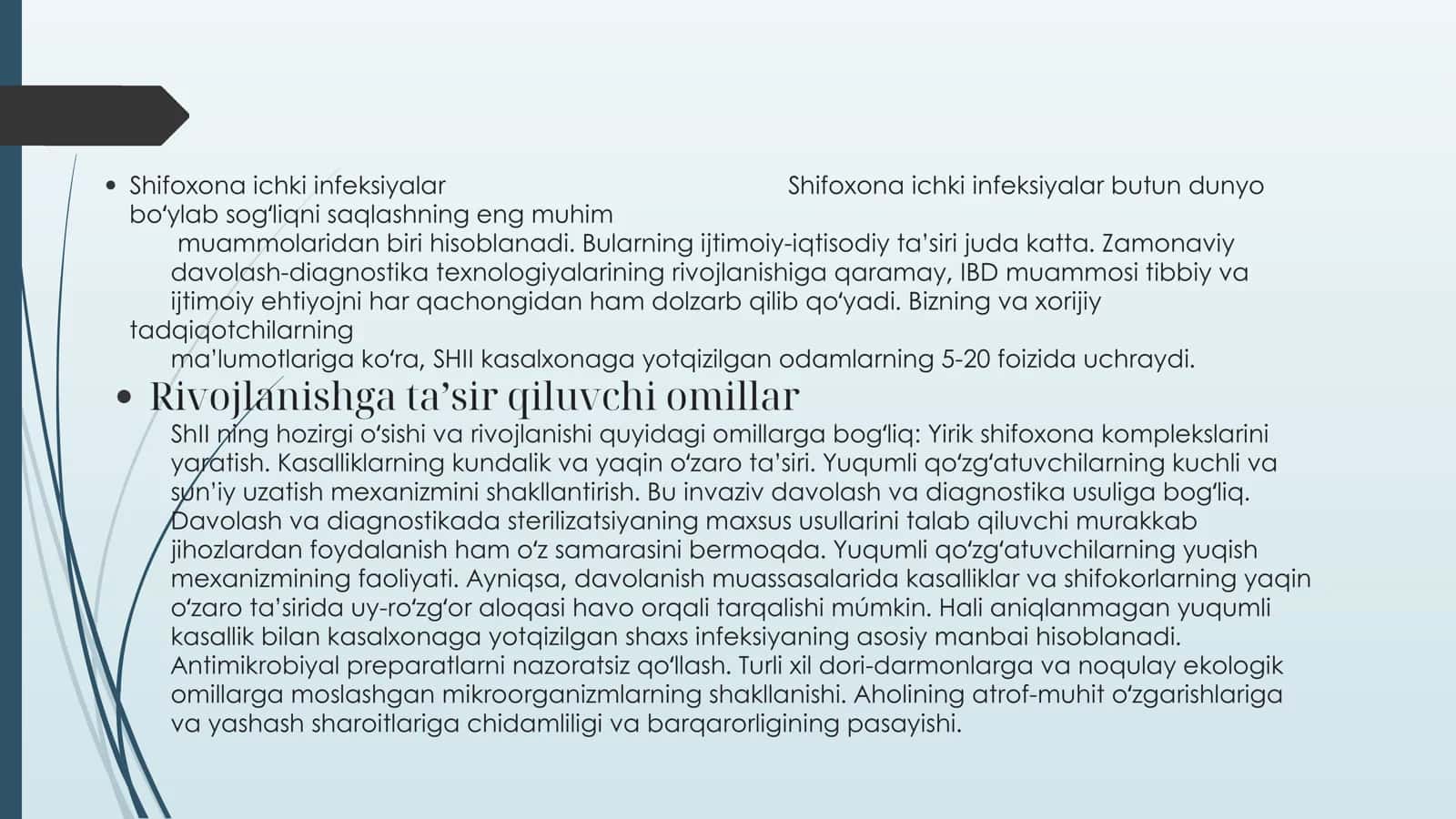 Shifoxona ichki infeksiyalari 2