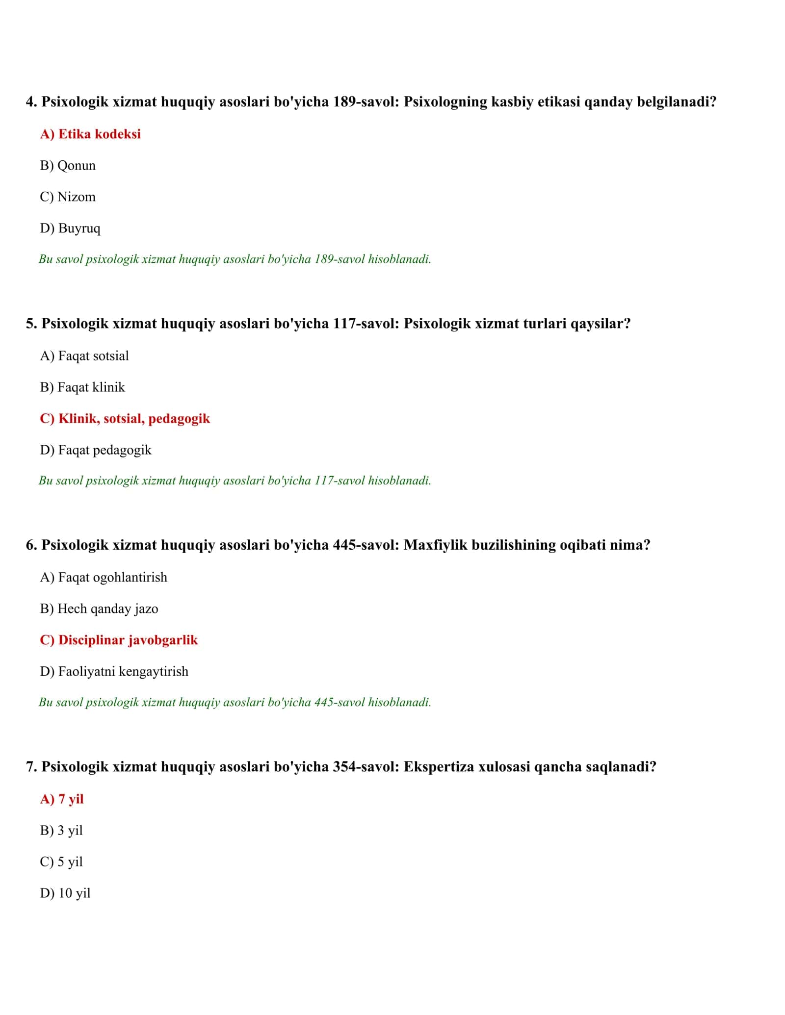 PSIXOLOGIK TESTLAR TO'PLAMI (510 test) 2
