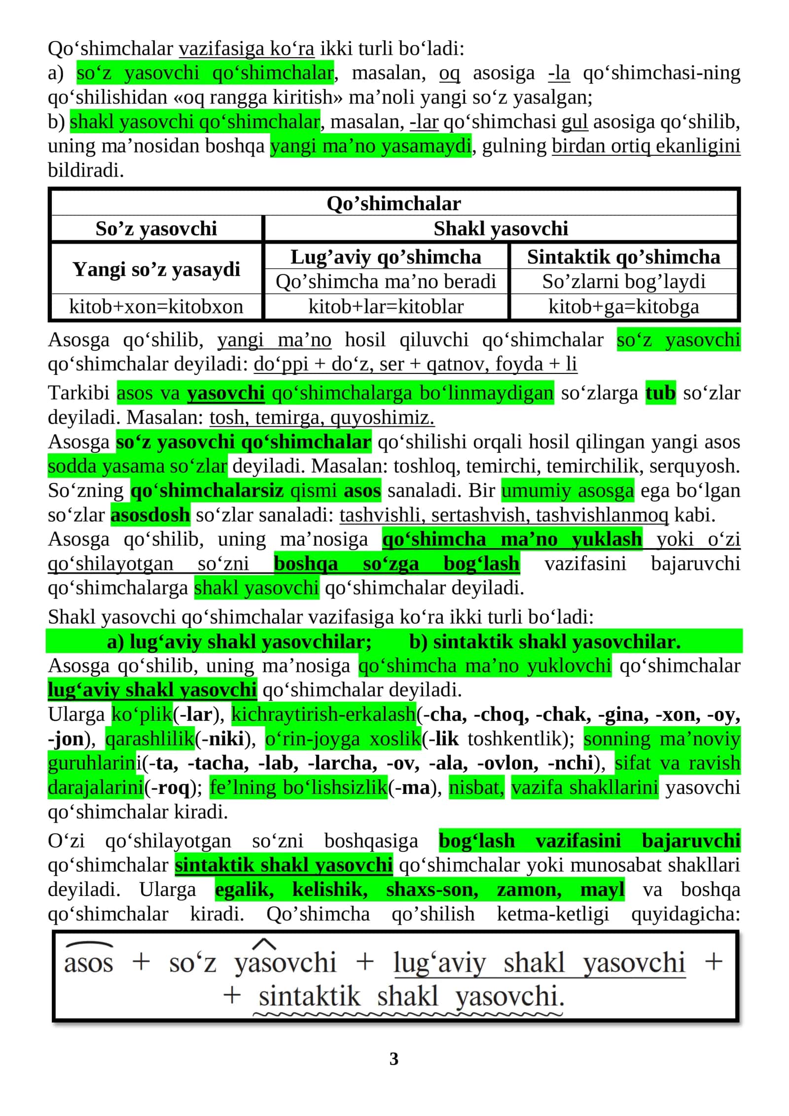 asosiy grammatik mavzular testlar bilan 2