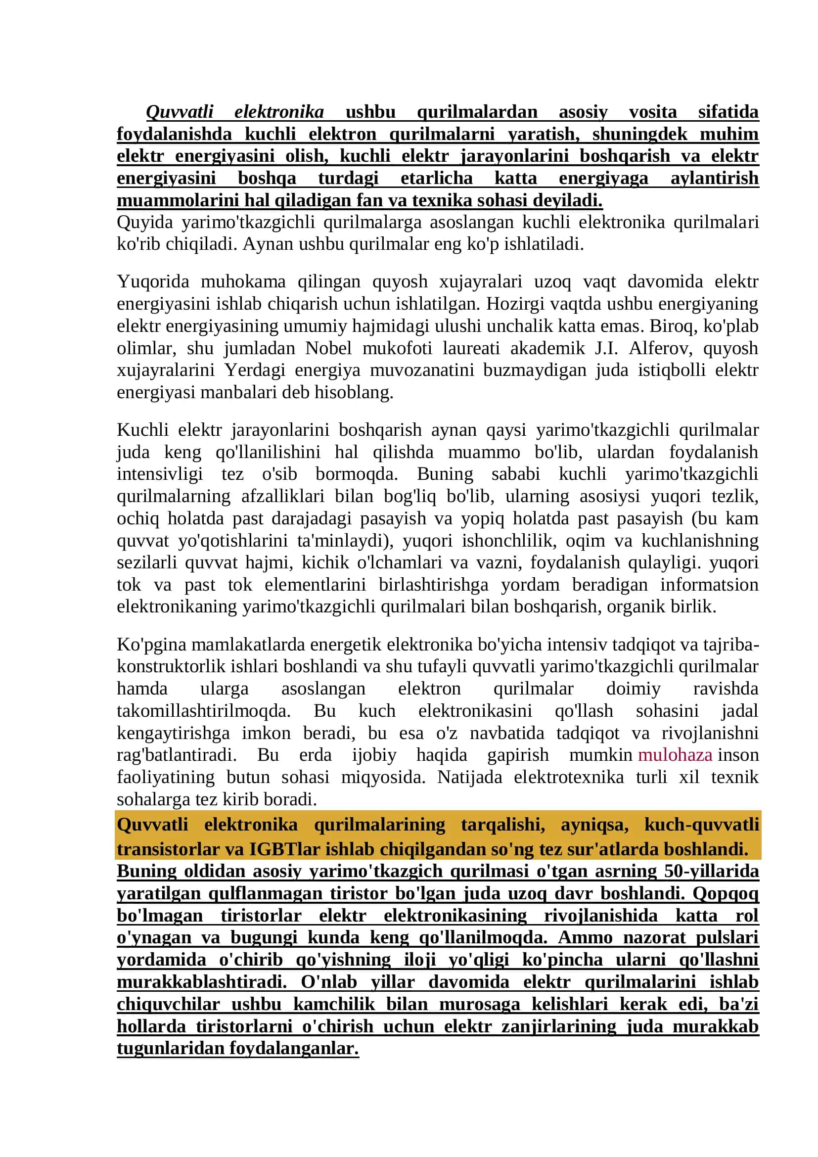 Kuchli elektron qurilmalar 2