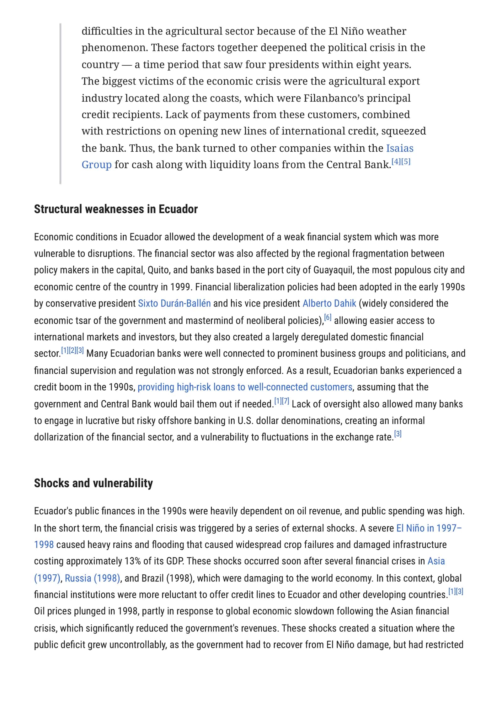 1998–1999 Ecuador economic crisis 2