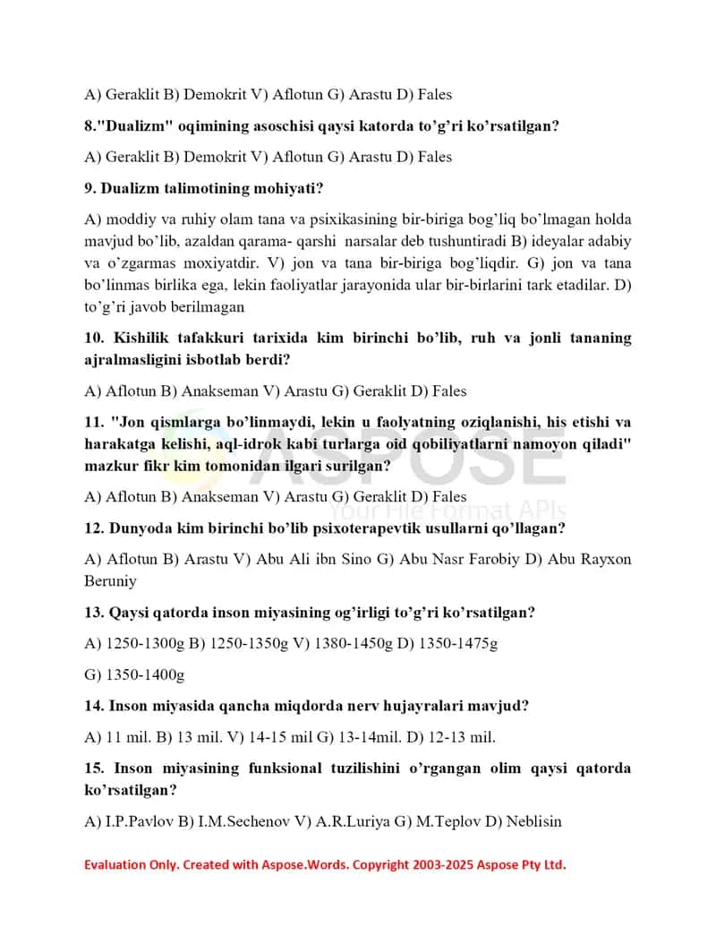 Psixologiyaning Predmeti 2