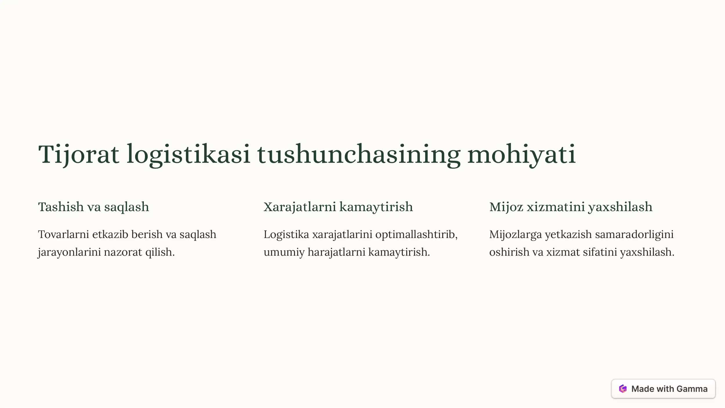 Tijorat logistikasi 2