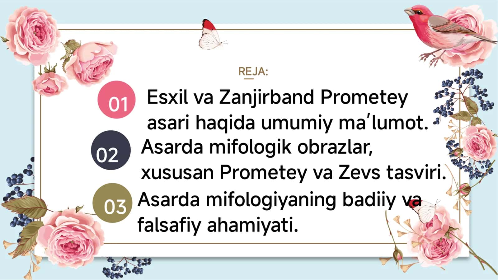 Zanjirband Prometey asarida mifologiyaning oʻrni 2