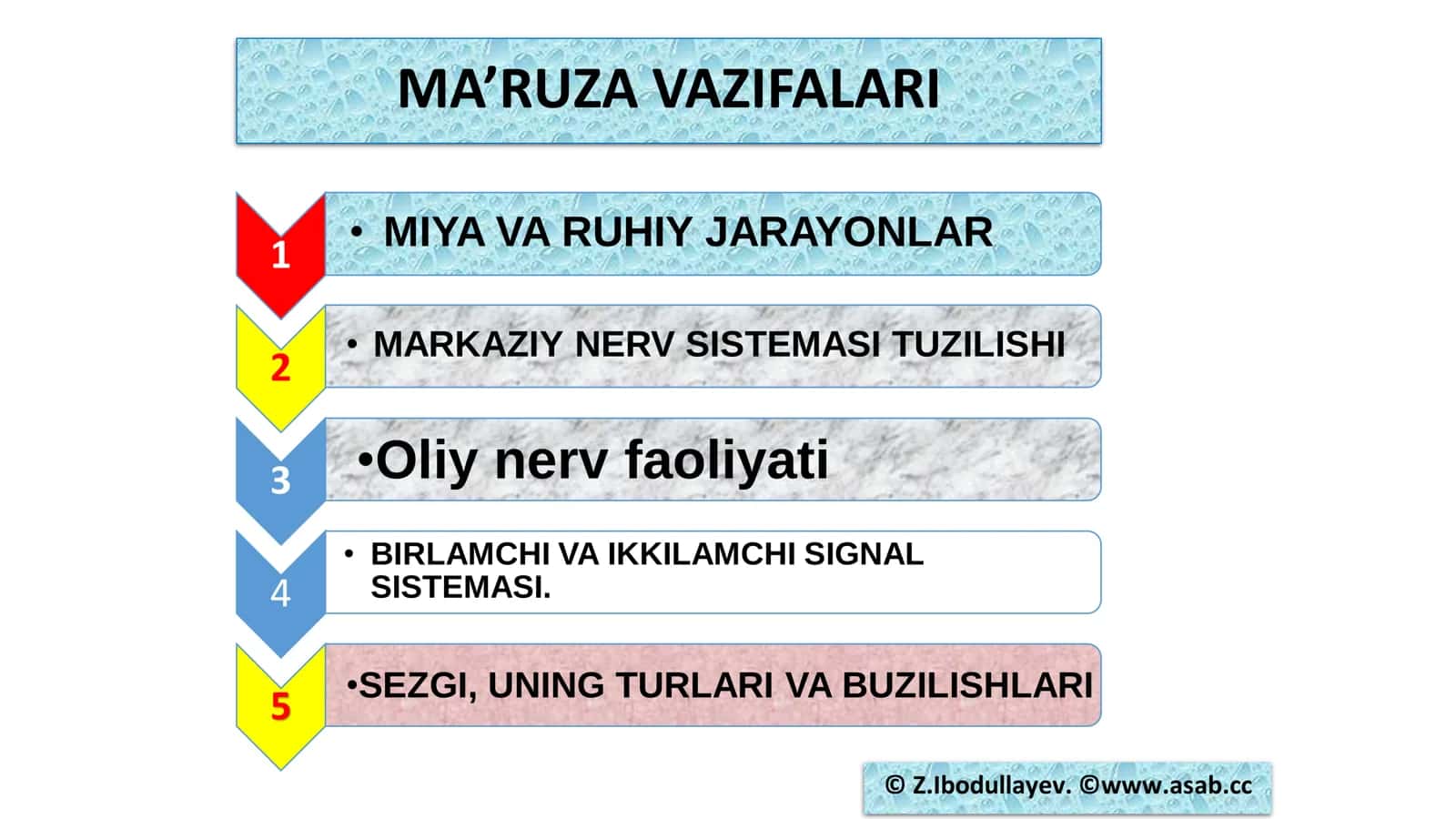 MIYA VA RUHIY JARAYONLAR 2