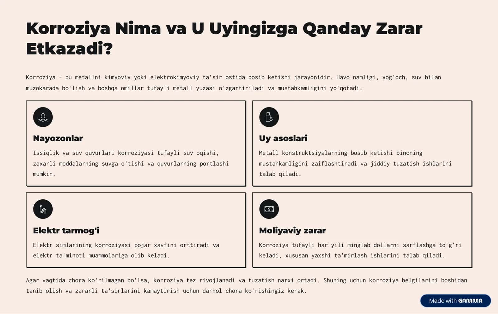Uyda Korroziyaga Qarshi 2