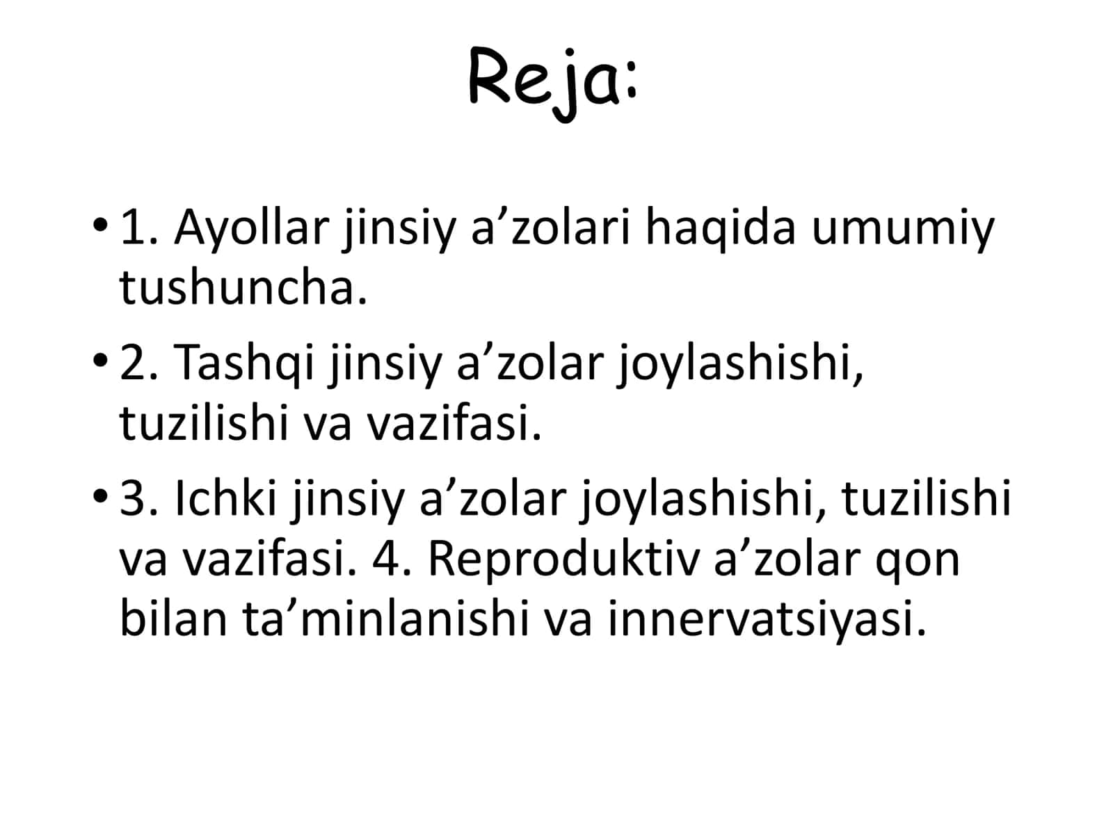 Jinsiy Sistema anatomiyasi 2