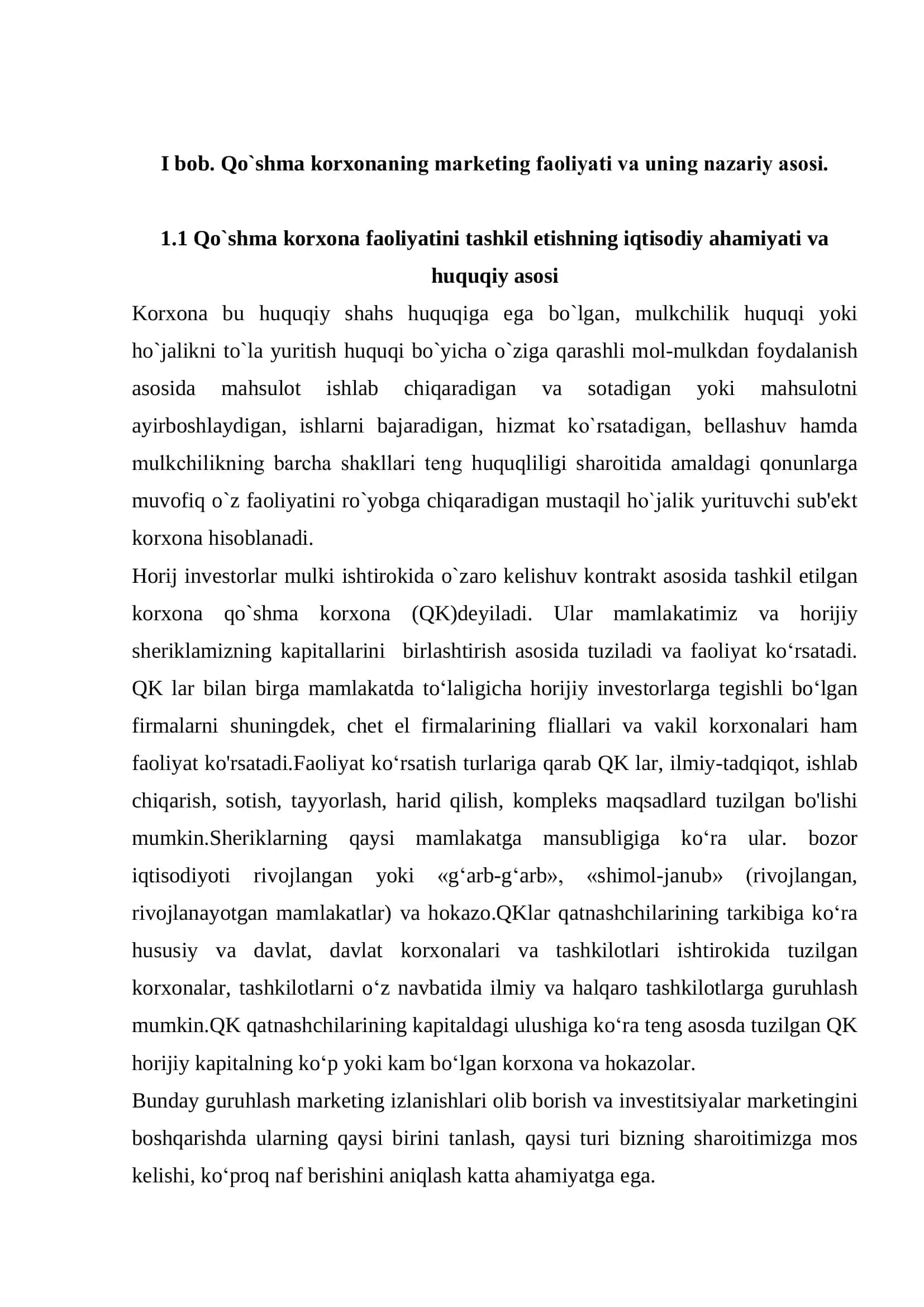 «Мarketing» ta’lim yo’nalishi talabasi 2