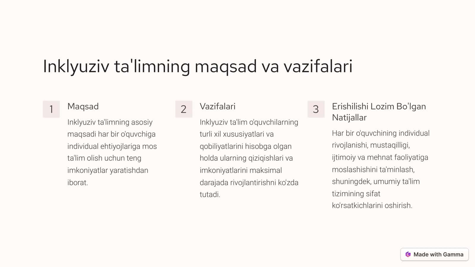 Inklyuziv ta'limning huquqiy asoslari 2