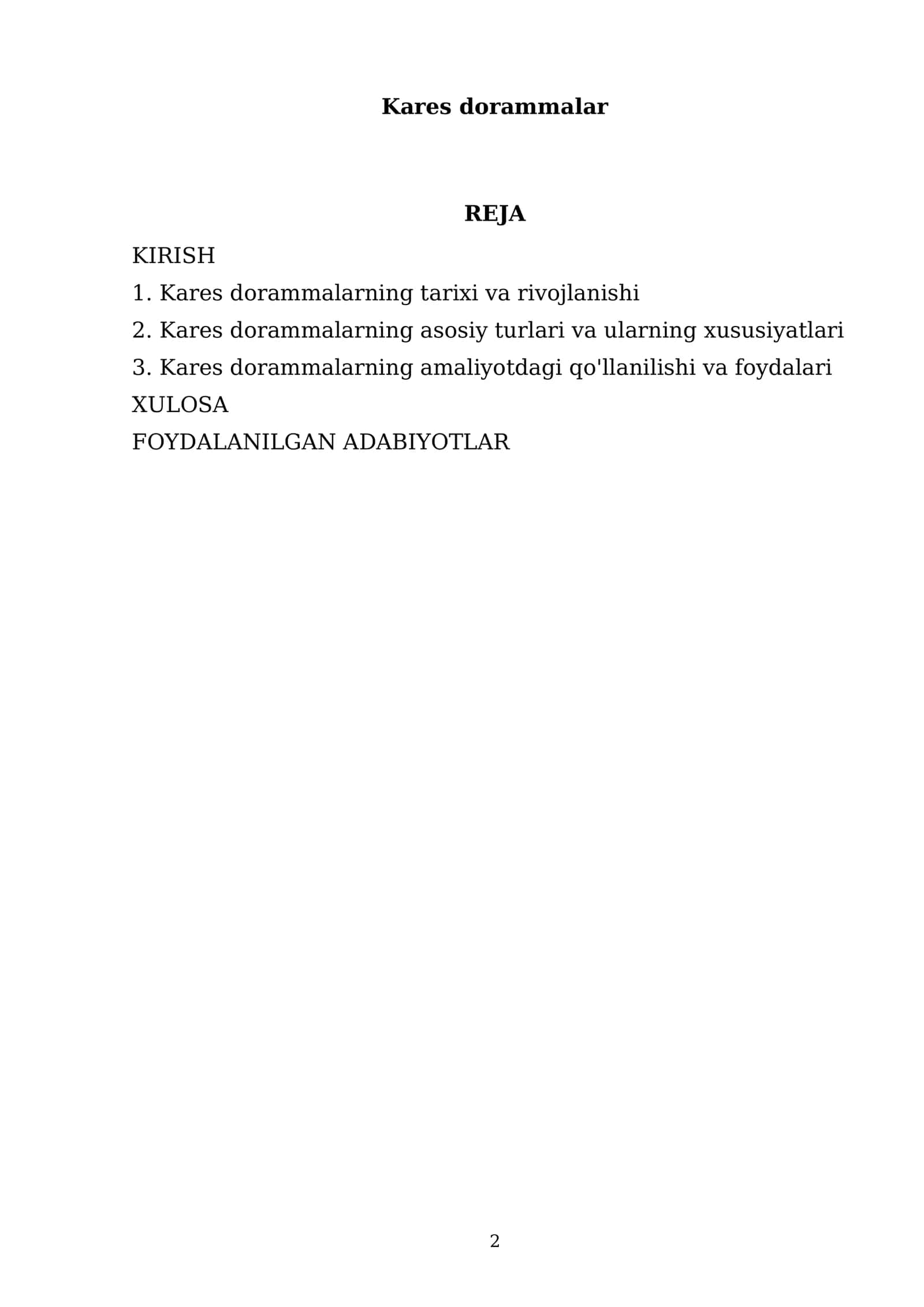 Kares dorammalar 2