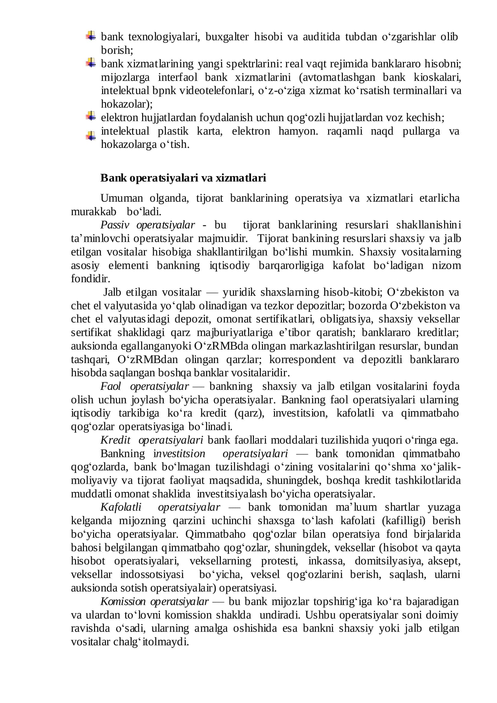 Raqamli bank tizimi va ularning online xizmatlaridan foydalanish 2