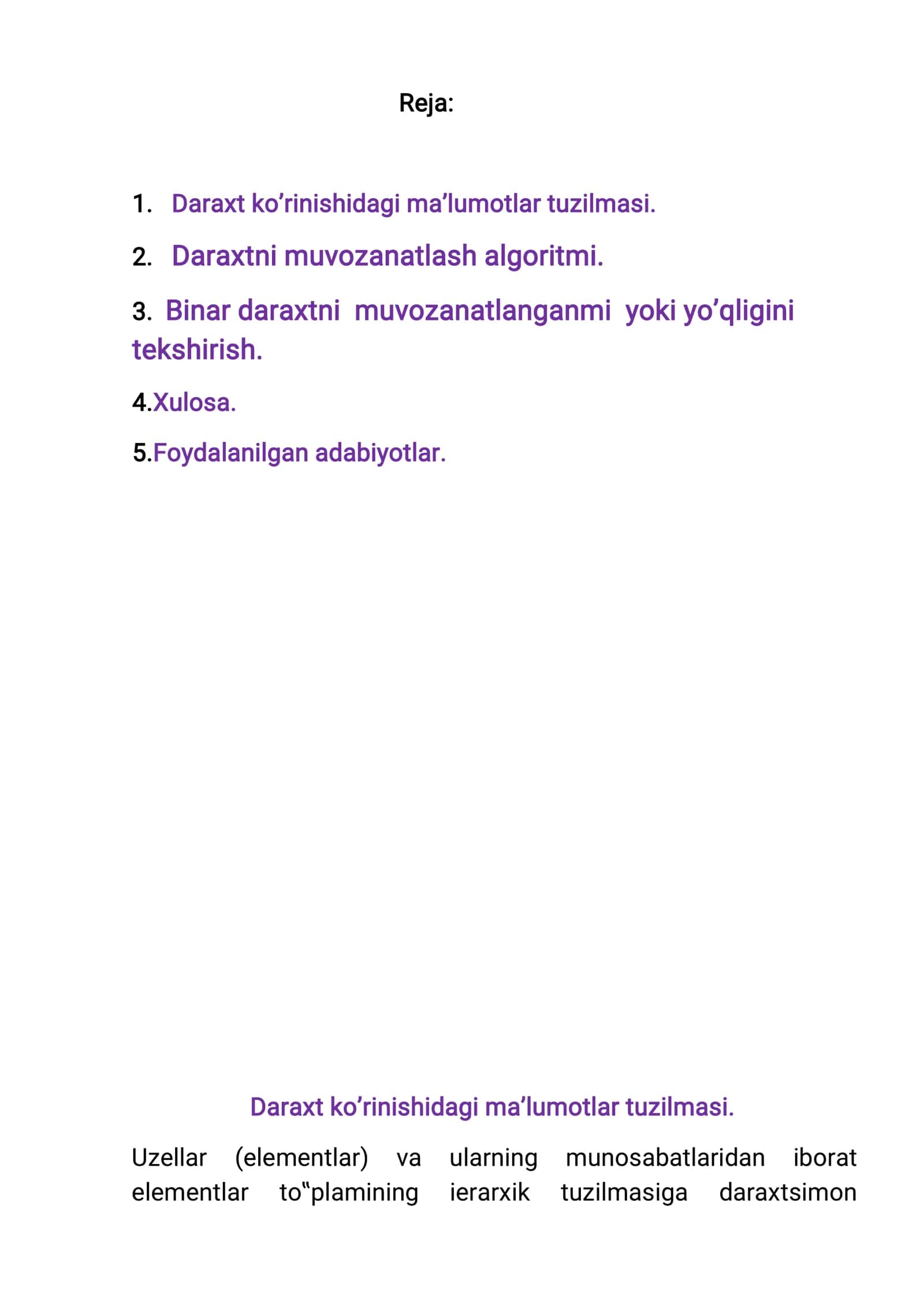 MUHAMMAD AL-XORAZMIY NOMIDAGI TOSHKENT AXBOROT TEXNOLOGIYALARI UNIVERSITETI MUSTAQIL ISH 2