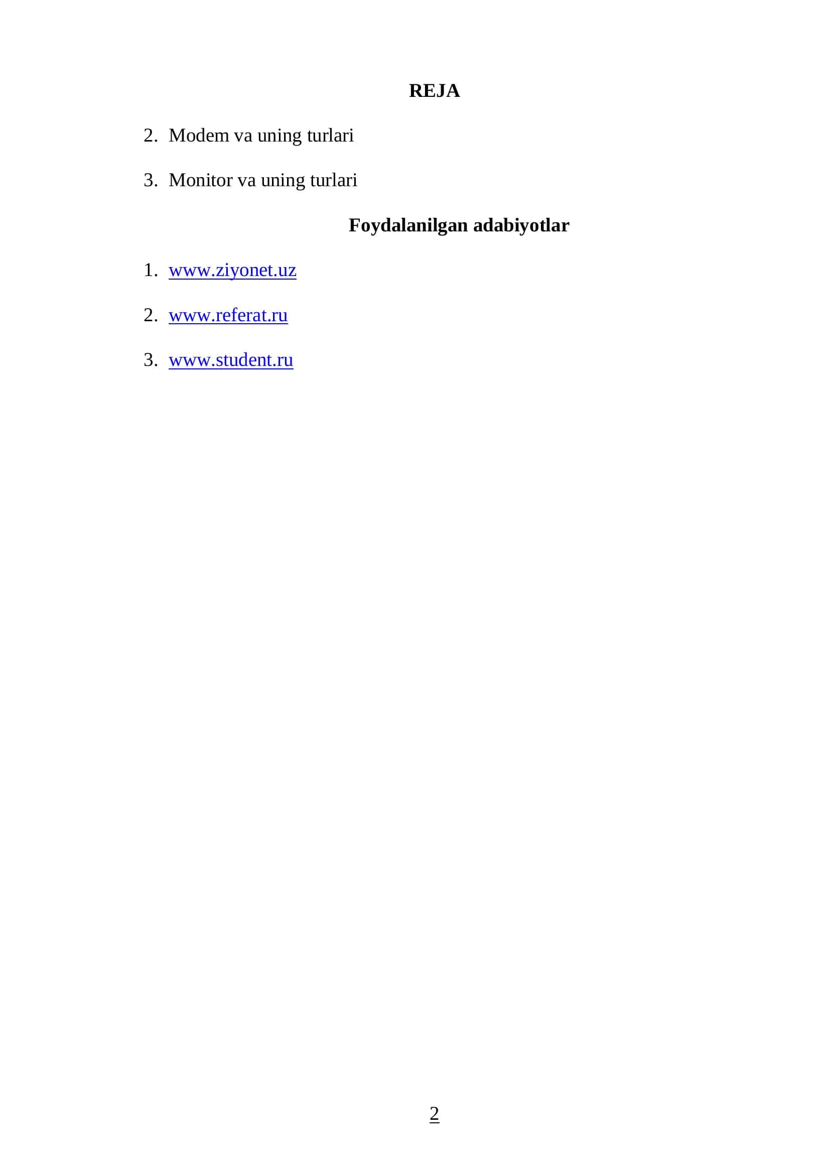 Modem va uning turlari 2