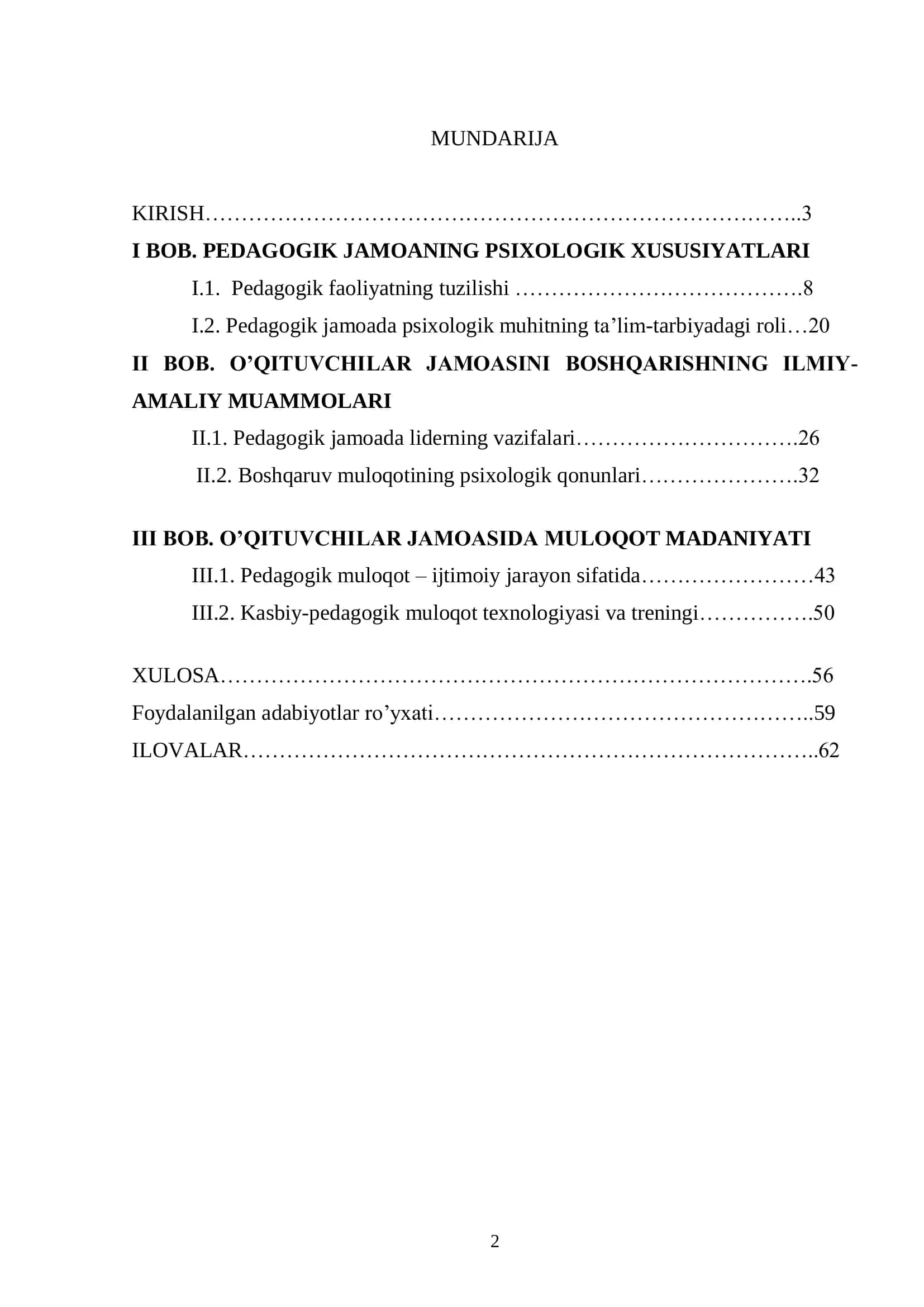PEDAGOGIKA VA PSIXOLOGIYA TA'LIM YO'NALISHI 2