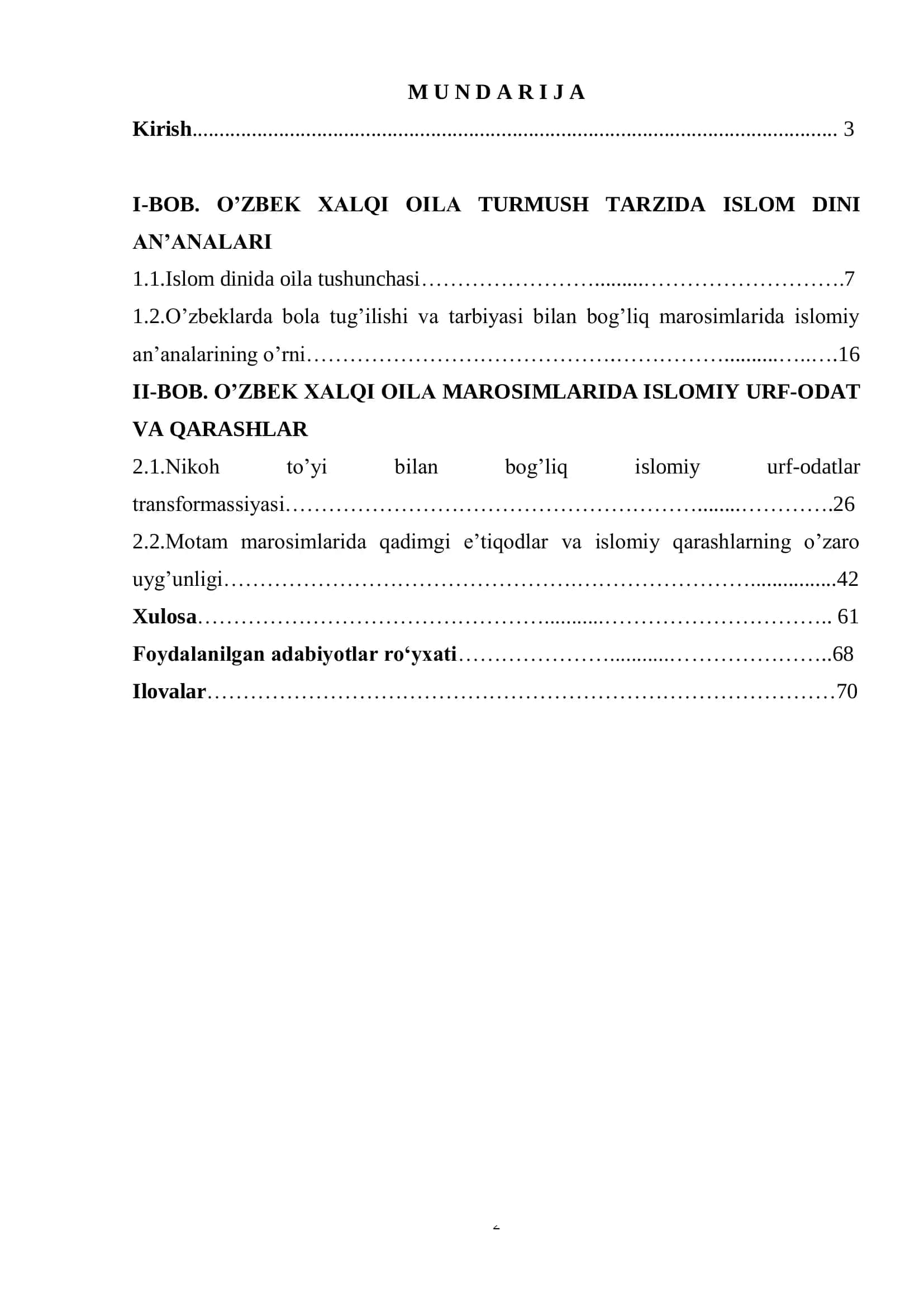 O’ZBEK OILALARI TURMUSH TARZIDA ISLOM DININING AHAMIYATI 2