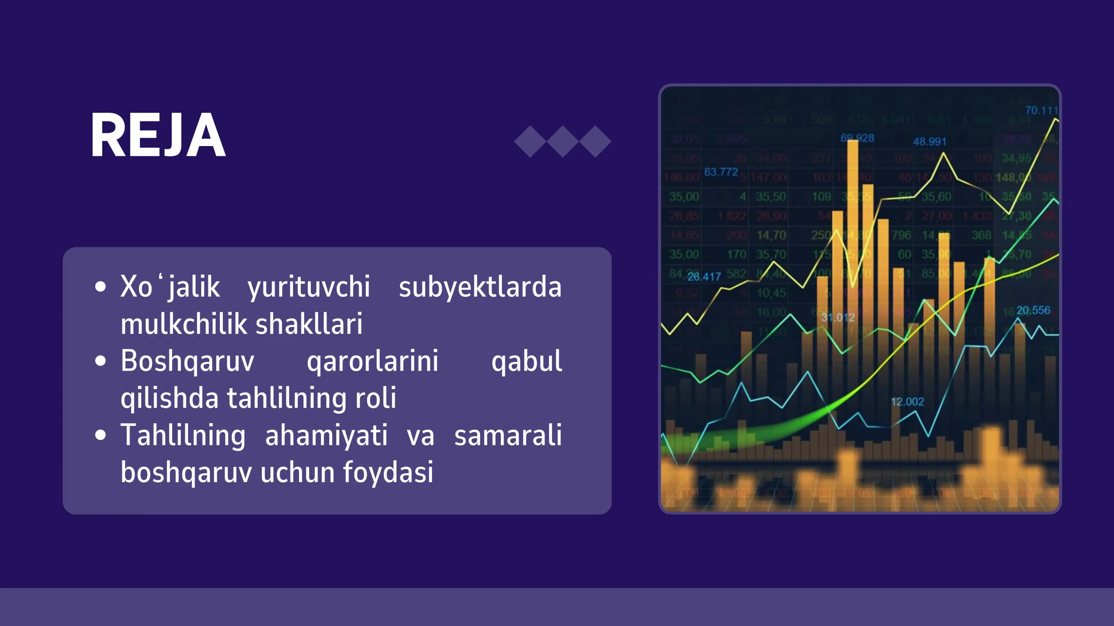 Turli mulkchilik shaklidagi xoʻjalik yurituvchi subʼektlarda boshqaruv qarorlarini qabul qilishda tahlilning ahamiyat 2