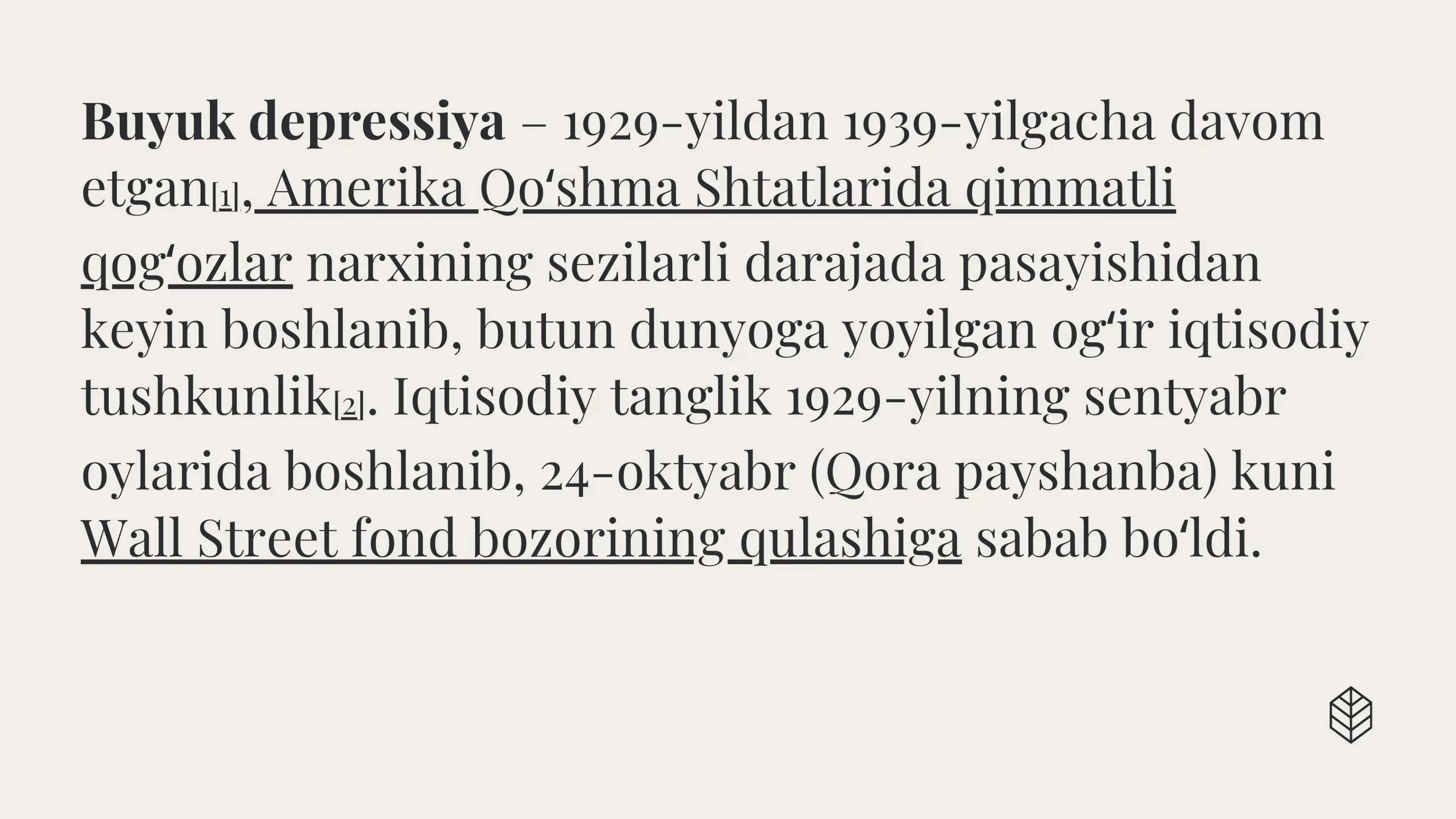 Buyuk depressiya 2