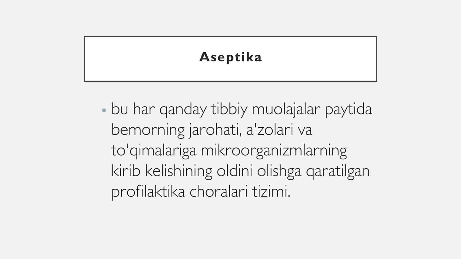 Stomatologiyada Aseptika va Antiseptika 2