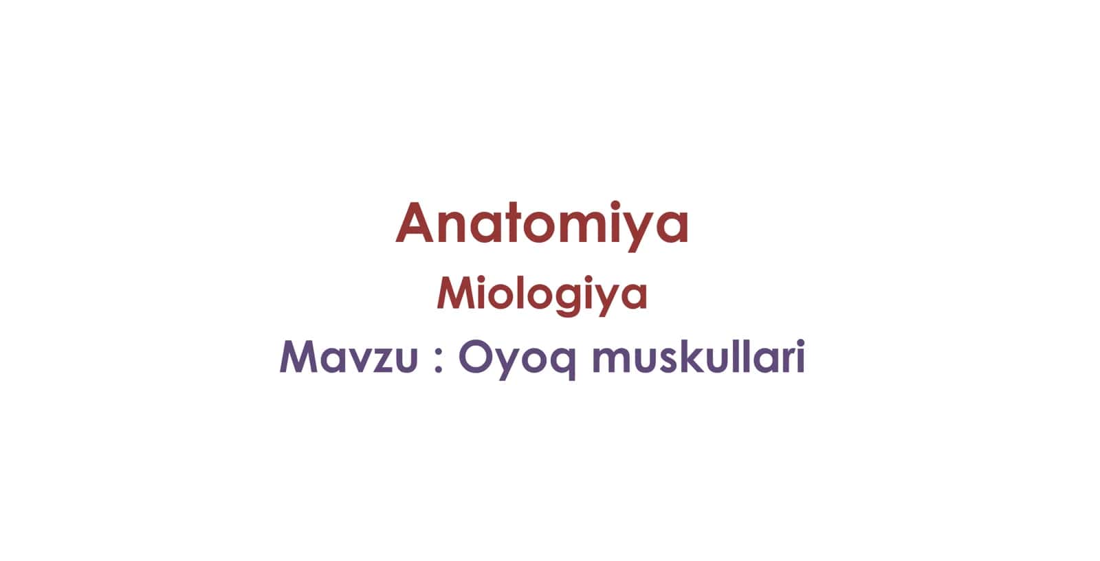 Anatomiya 2