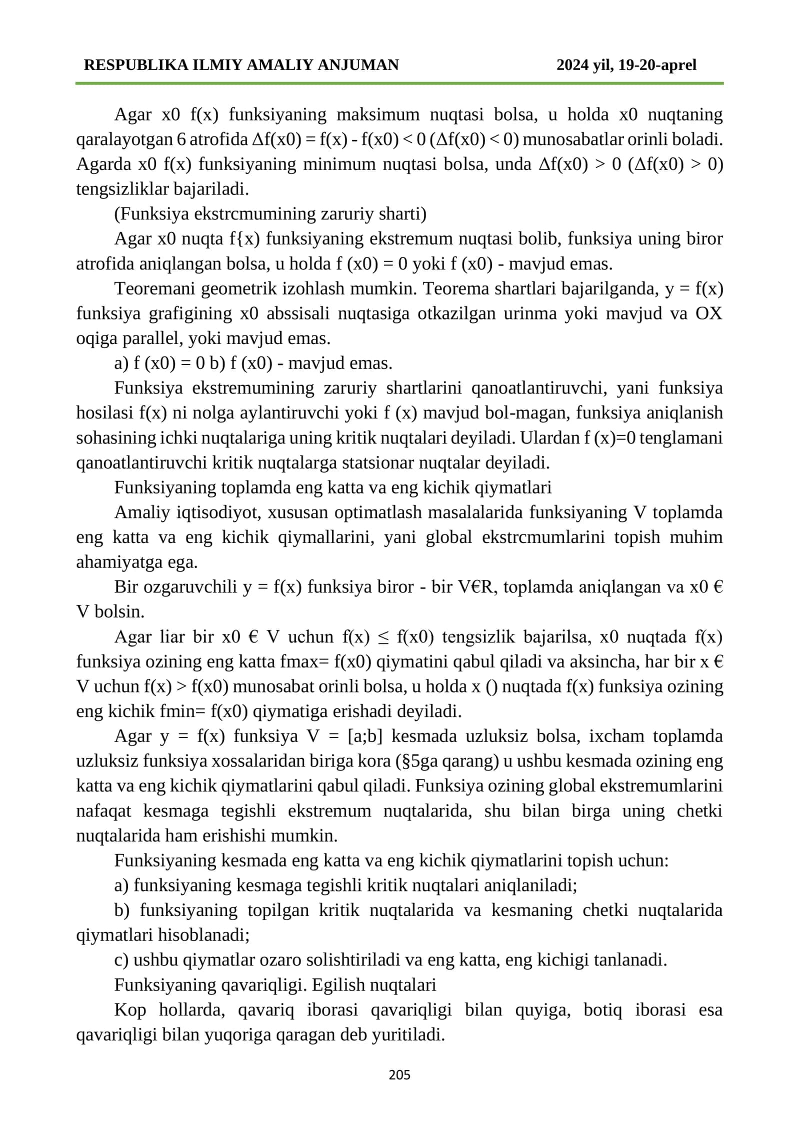 FUNKSIYANI TO’LA TEKSHIRISH. FUNKSIYA UZLUKSIZLIGI 2