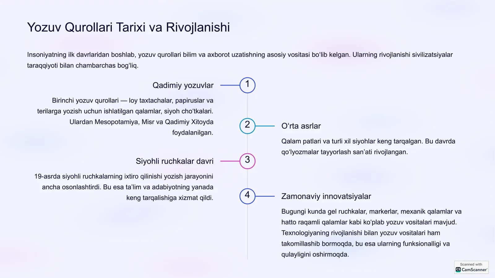Yozuv Qurollari va Ulardan Toʻgʻri 2
