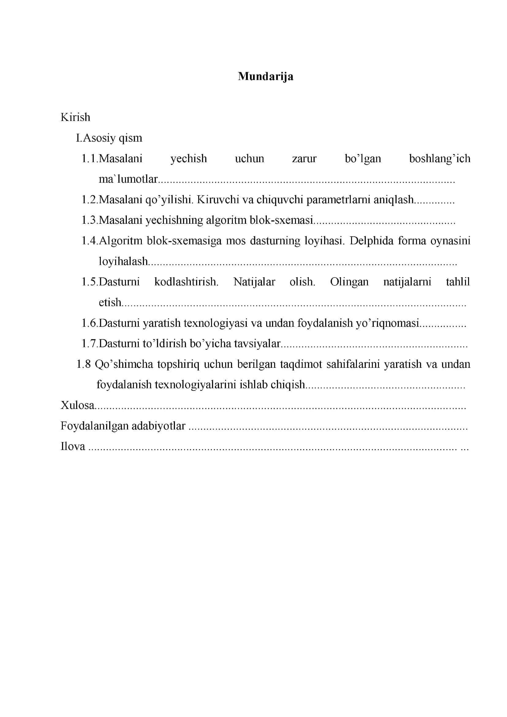 Delphi dasturida harakat shakllarini ifodalanishi 2